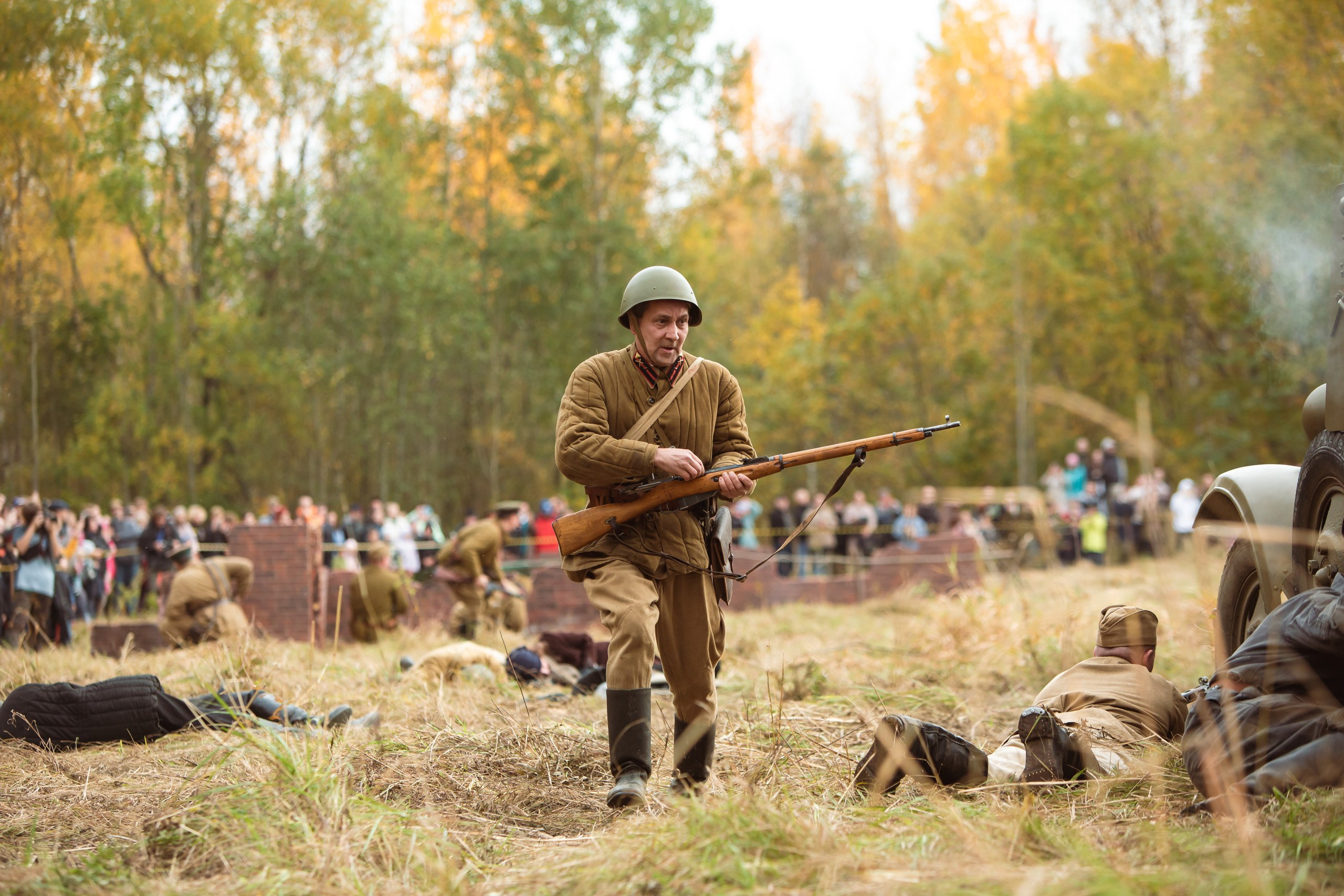 04.10.26 Реконструкция боя Петергофского десанта. Александр спб ру фотограф