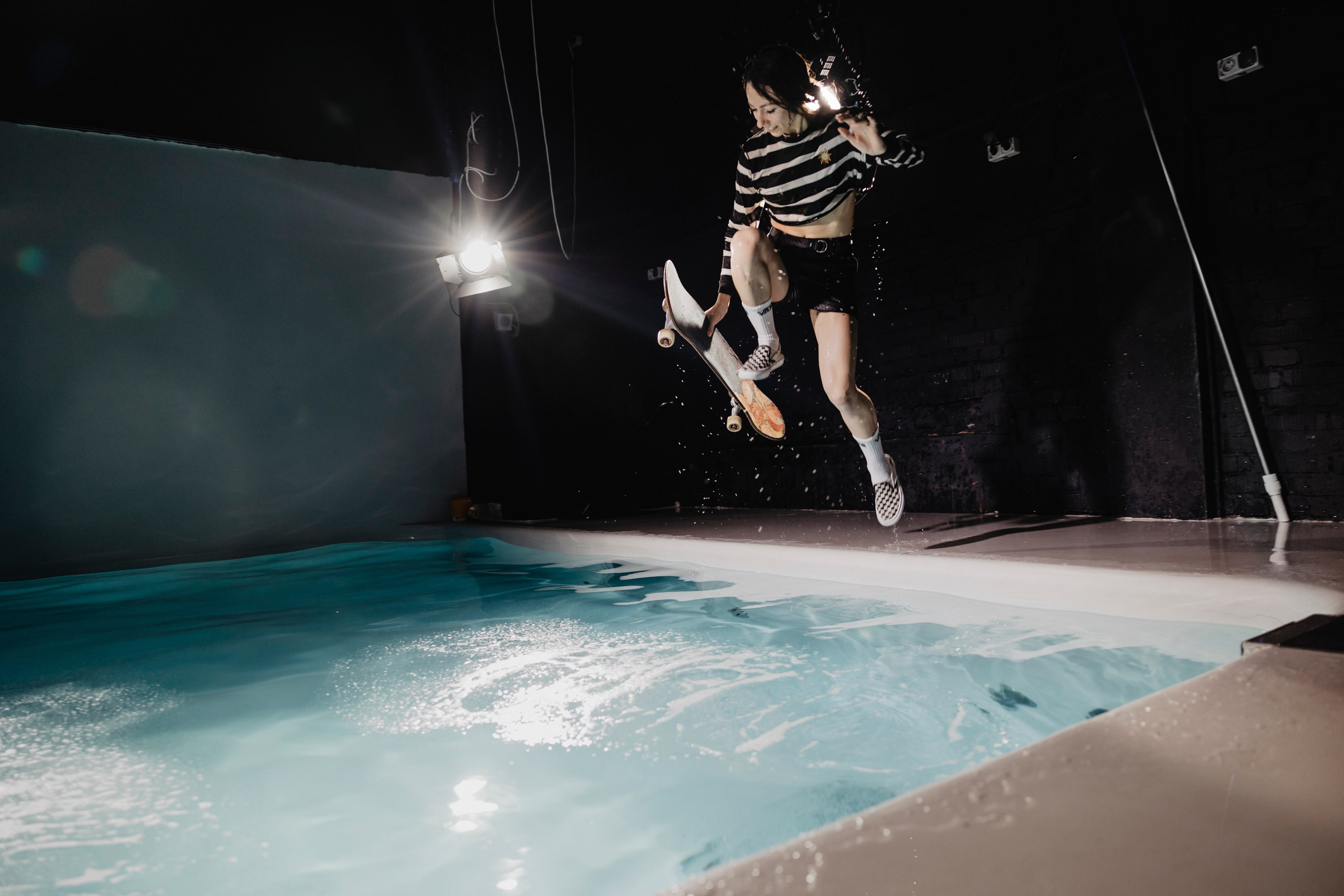 Skate Diving. Creative photographer Denis Klero