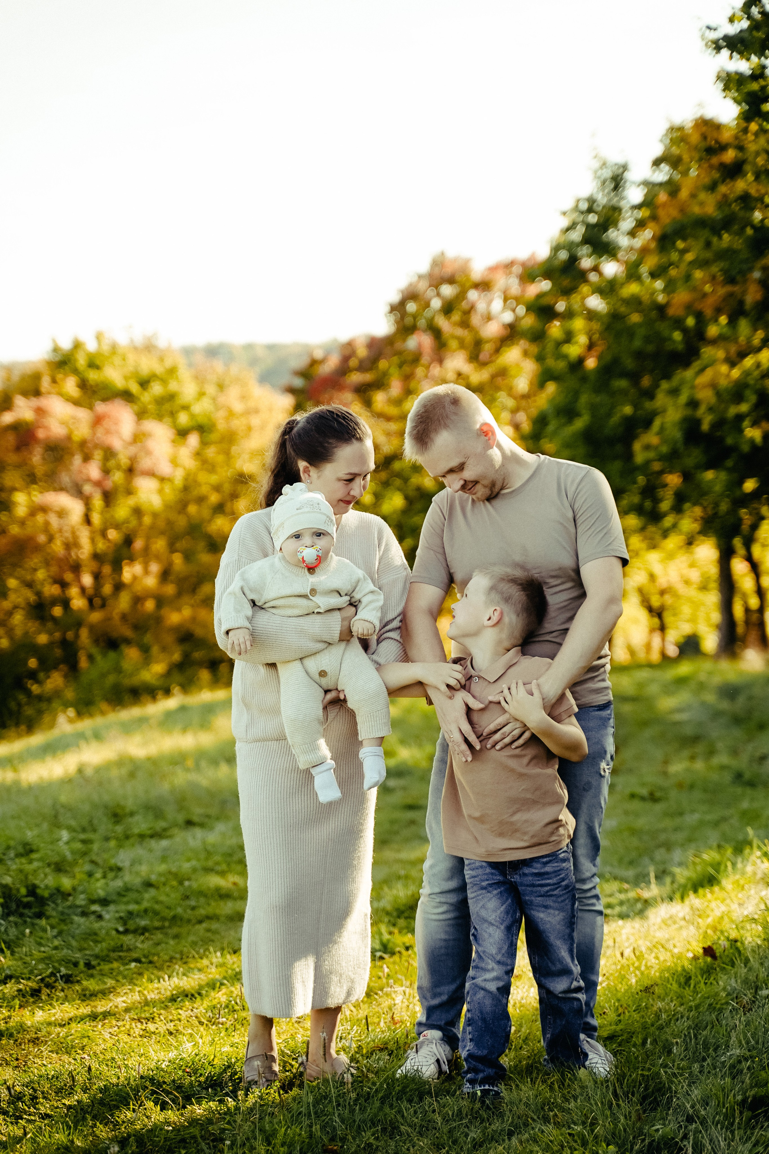 Семейная съемка осенью