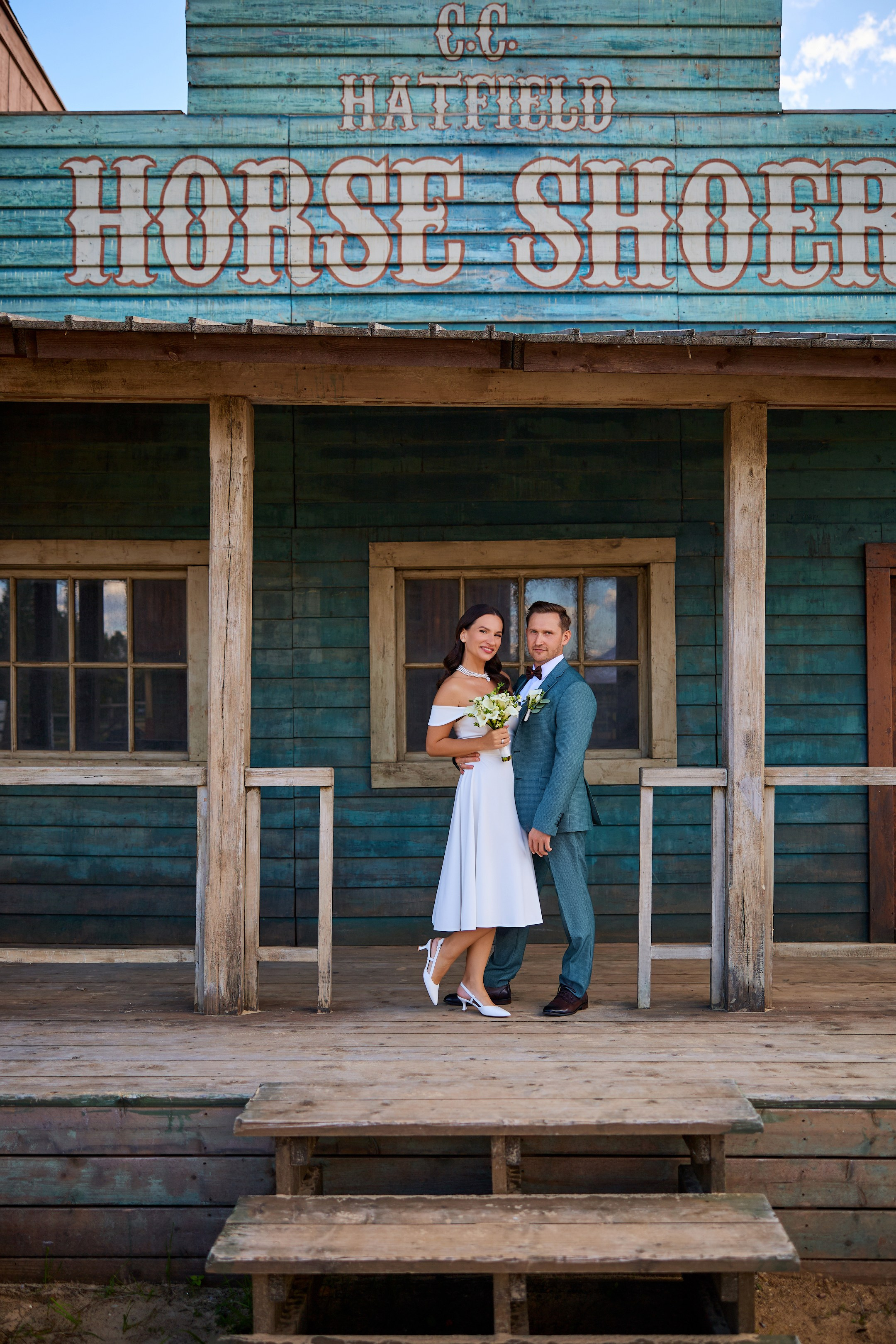 Свадебная фотосессия в Кинопарке Москино. Свадебный фотограф Сергей Колбинский