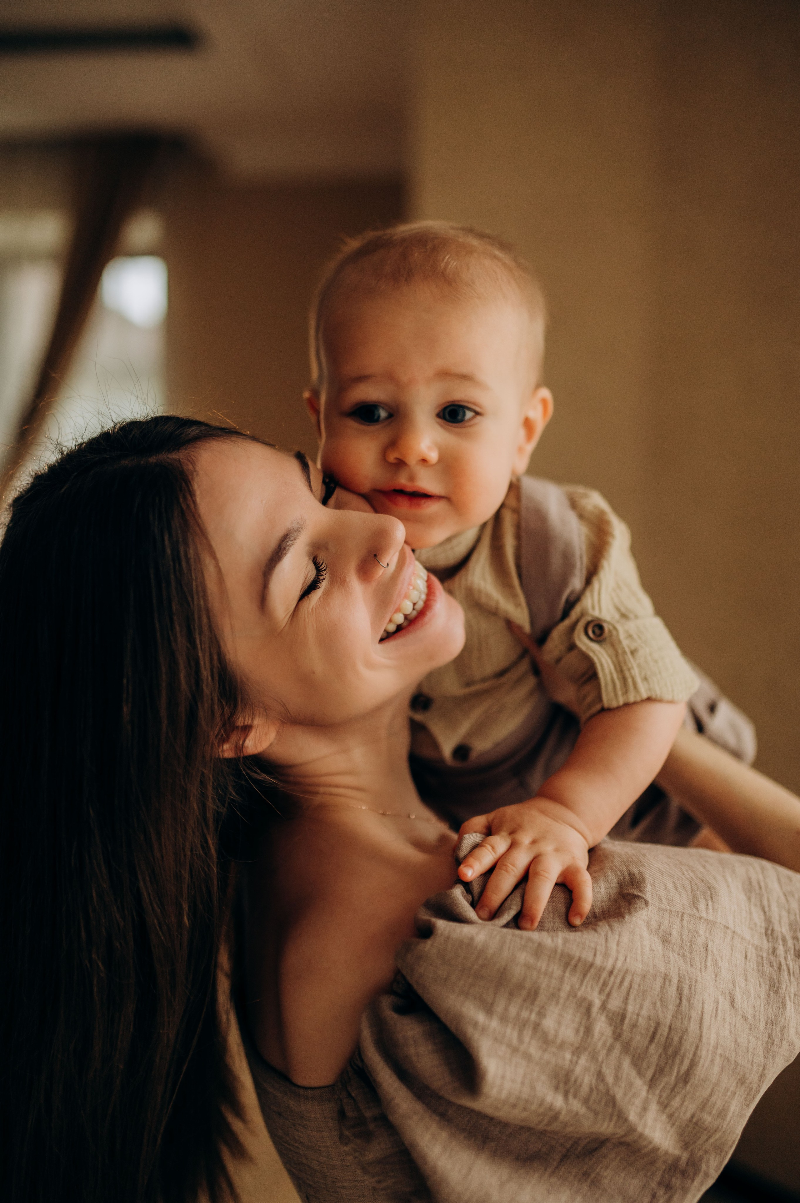 Домашняя фотосессия на годик. Семейный фотограф в Домодедово и Москве Елена Пичугина