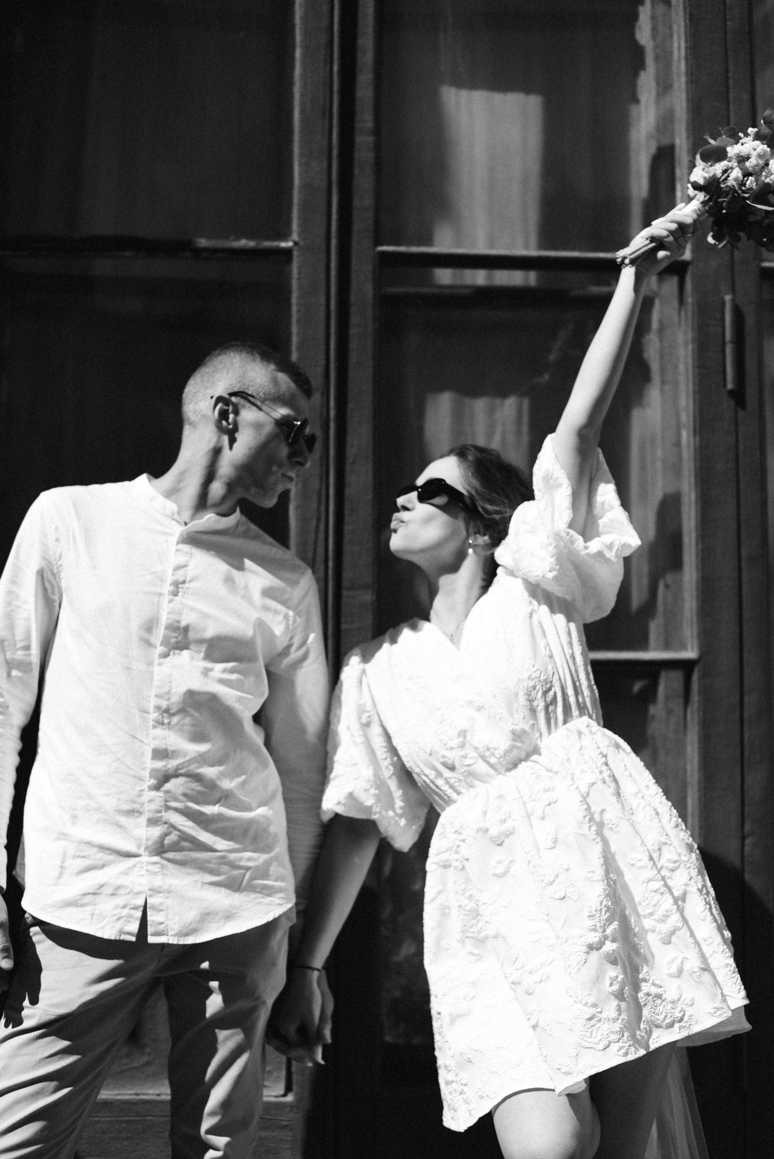 Андрей и Дарья ЗАГС № 4 Свадебная прогулка по городу. Фотограф Лола Волна, город Москва