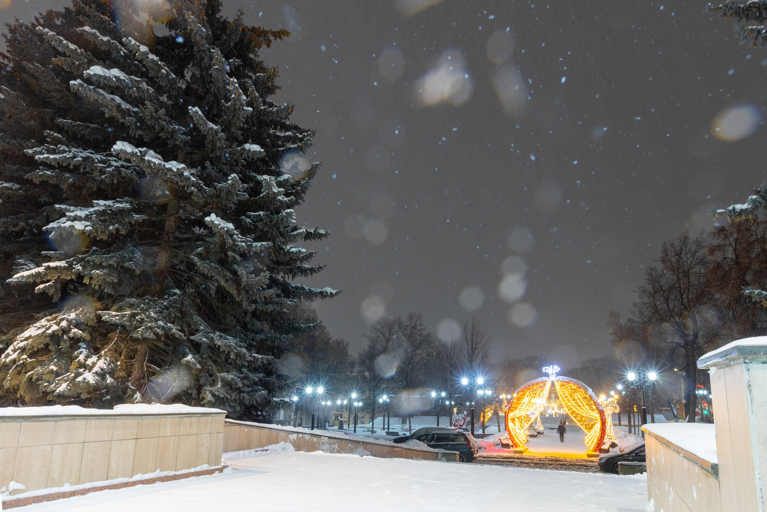 Новогодняя Тула 2022 (Снежная королева на площади). Фотограф в Туле Крупский АнДРей. Фотостудия «КАДР71» в Туле
