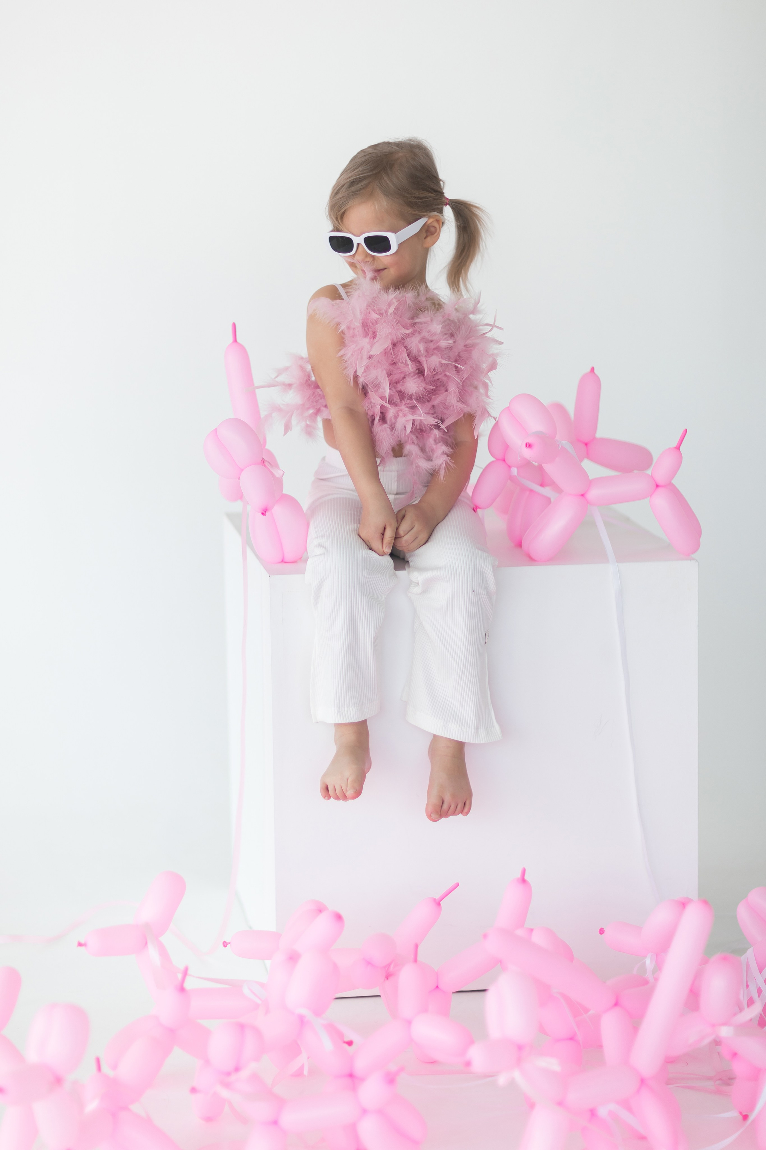 Надувные собачки. Семейный и детский фотограф Краснодар Валерия Власенко