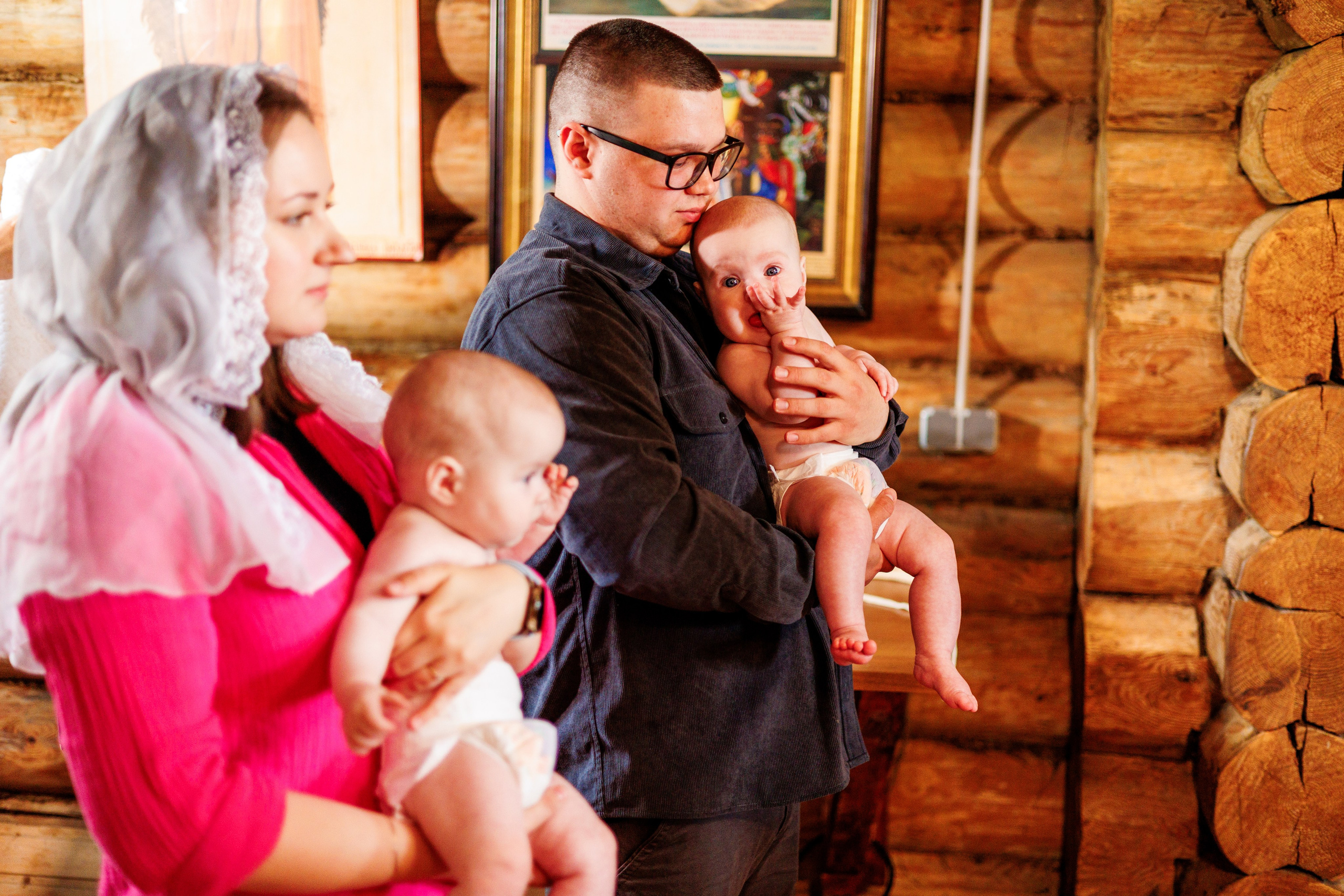 Крещение близняшек. Свадебный и семейный фотограф в Армавире