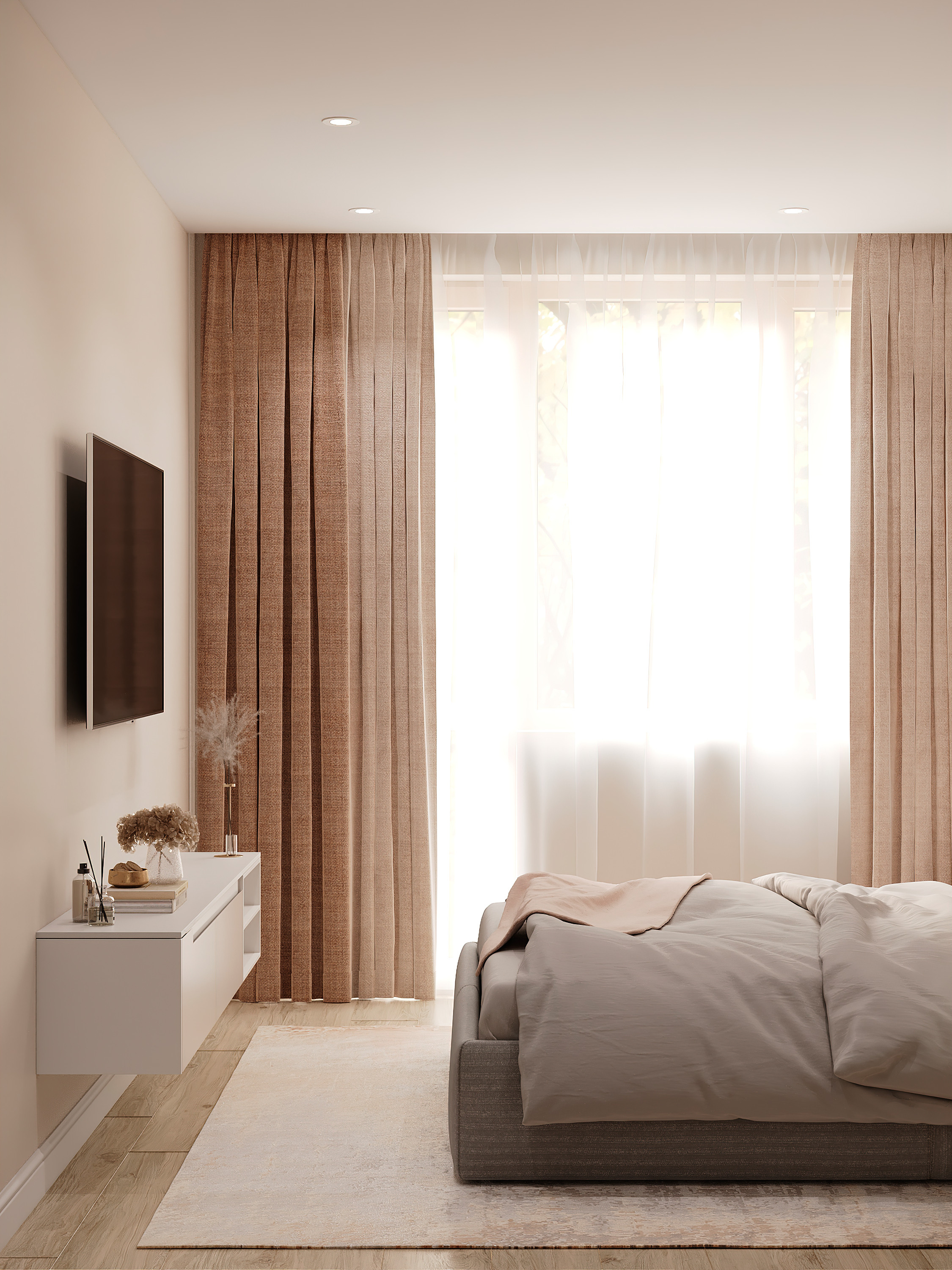 Стильная спальня. Батракова Наталья дизайнер интерьеров Санкт-Петербург Москва Архангель