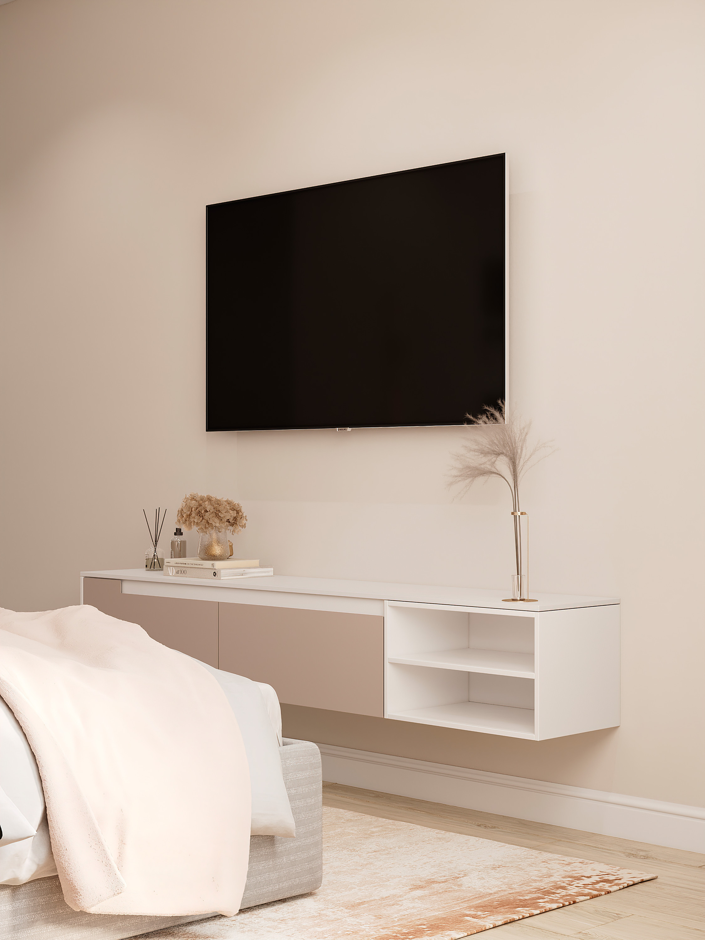 Стильная спальня. Батракова Наталья дизайнер интерьеров Санкт-Петербург Москва Архангель