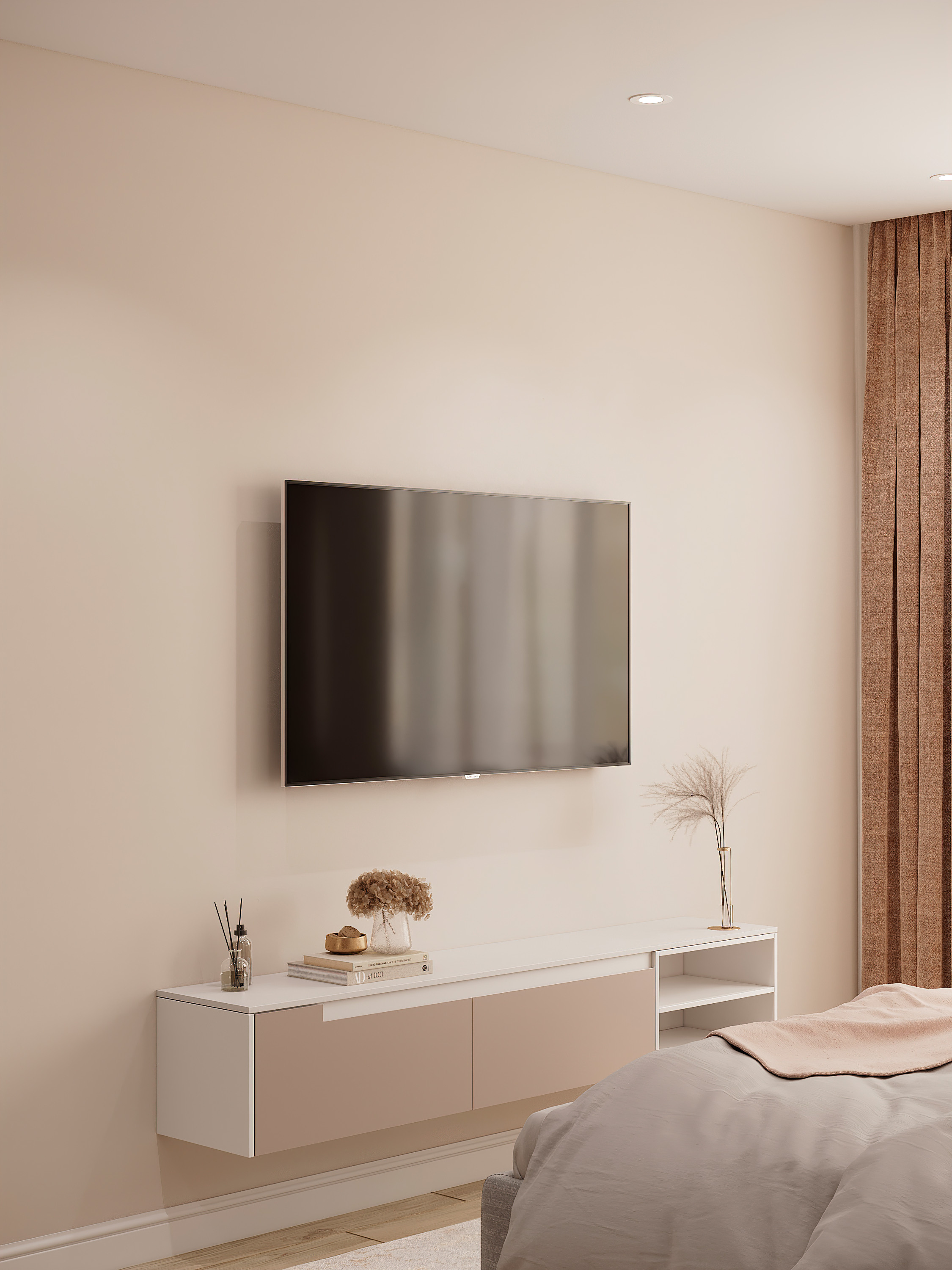 Стильная спальня. Батракова Наталья дизайнер интерьеров Санкт-Петербург Москва Архангель