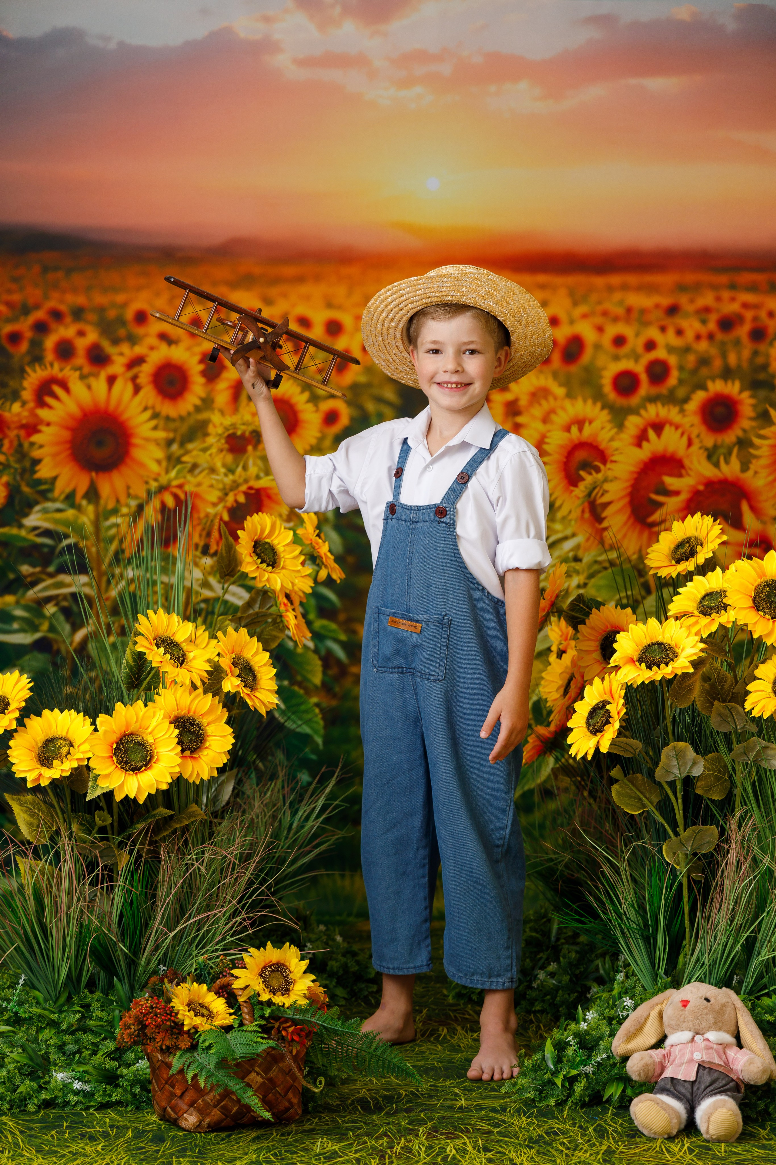 Подсолнухи. Детская фотостудия Москва