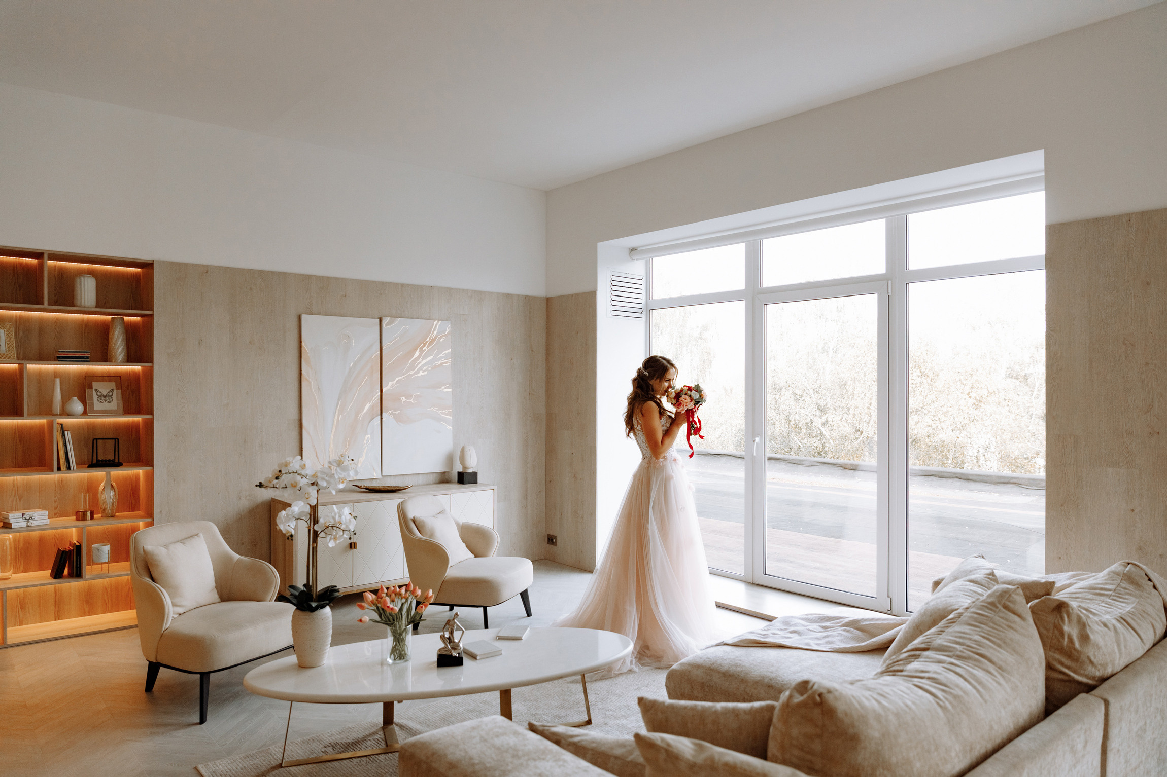 Розовые туфли, зеленый костюм — яркая свадьба Юры и Даши