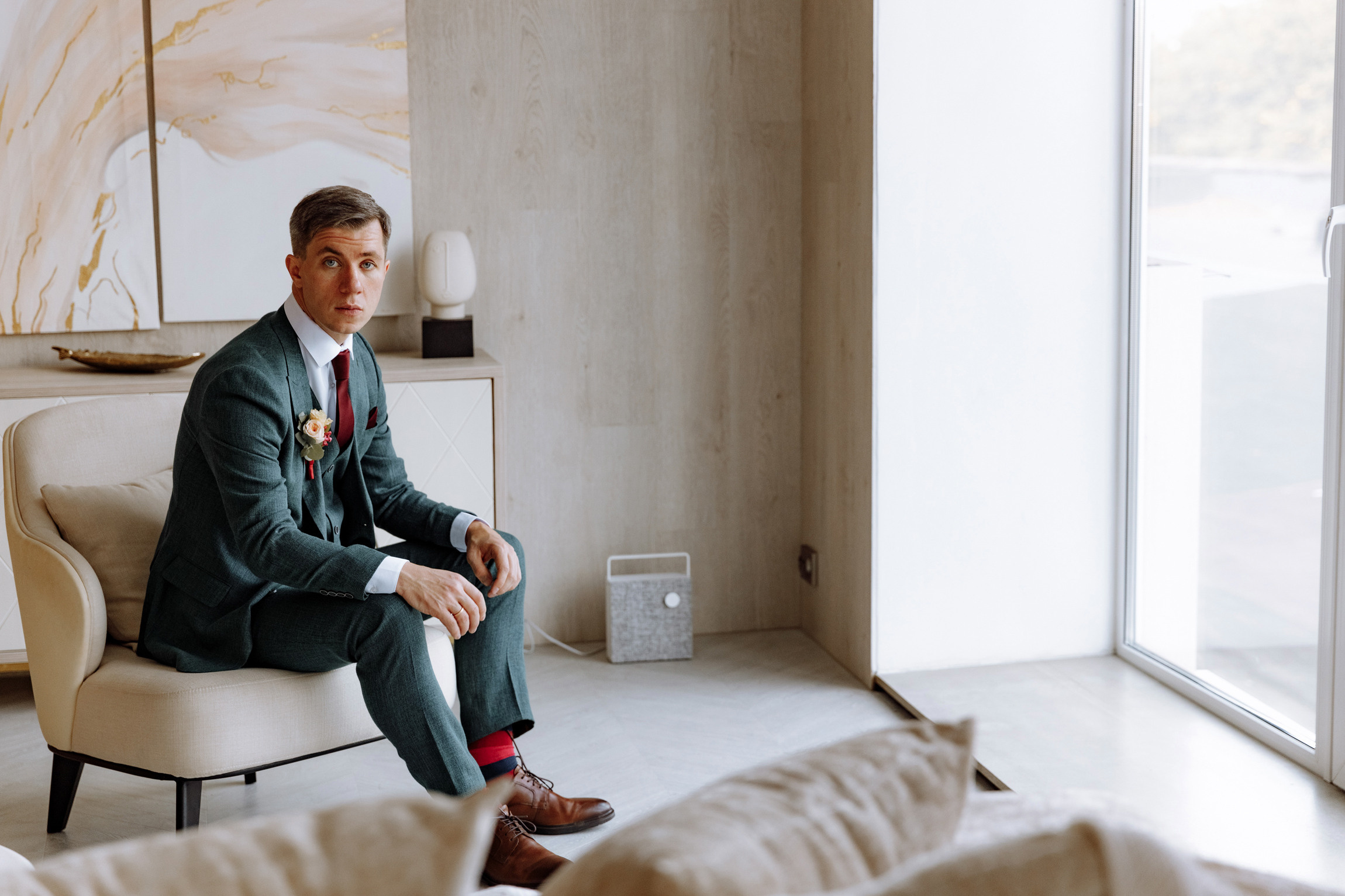 Розовые туфли, зеленый костюм — яркая свадьба Юры и Даши