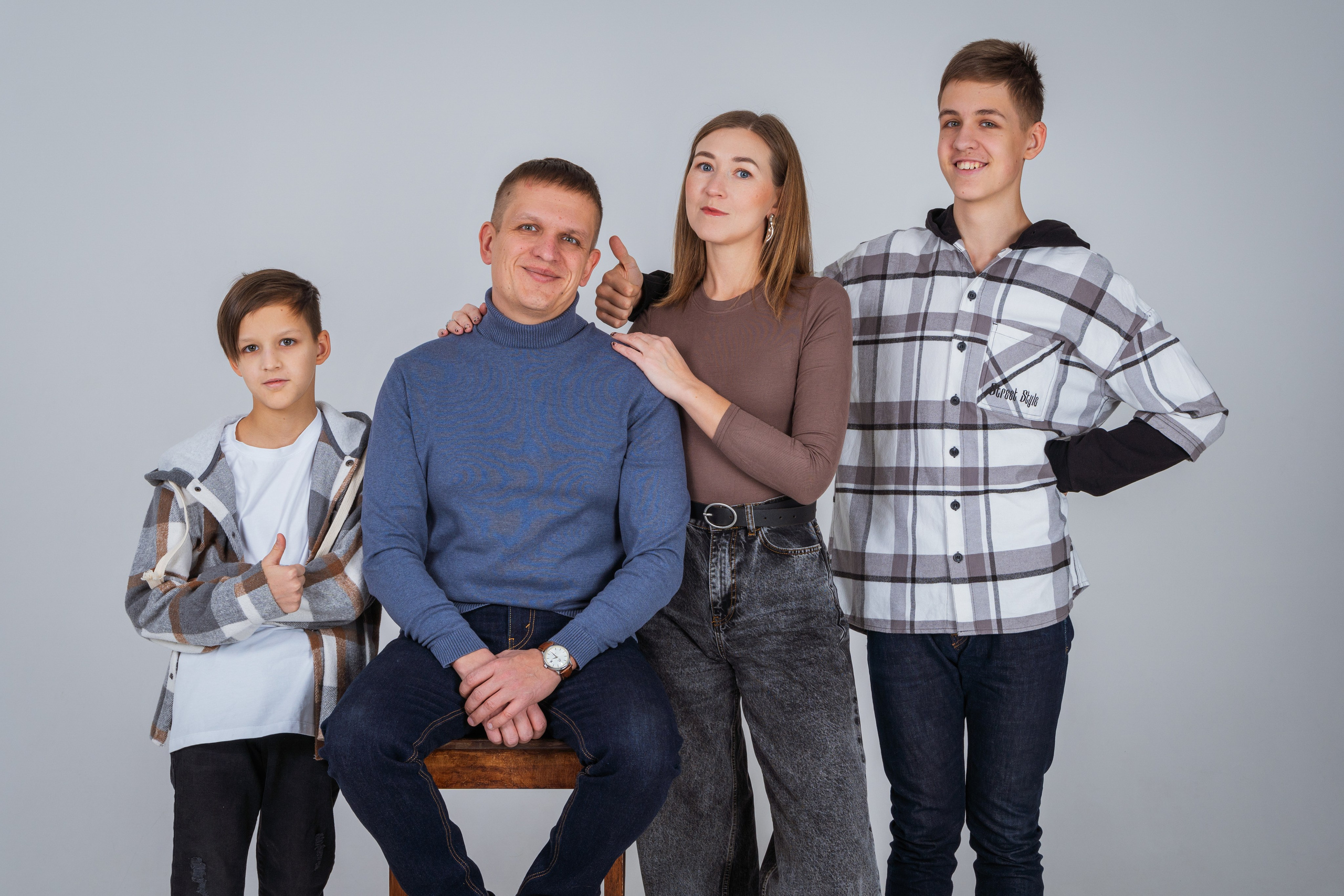 Аркадий с семьёй. Портретный, репортажный и свадебный фотограф в Екатеринбурге Денис Южаков