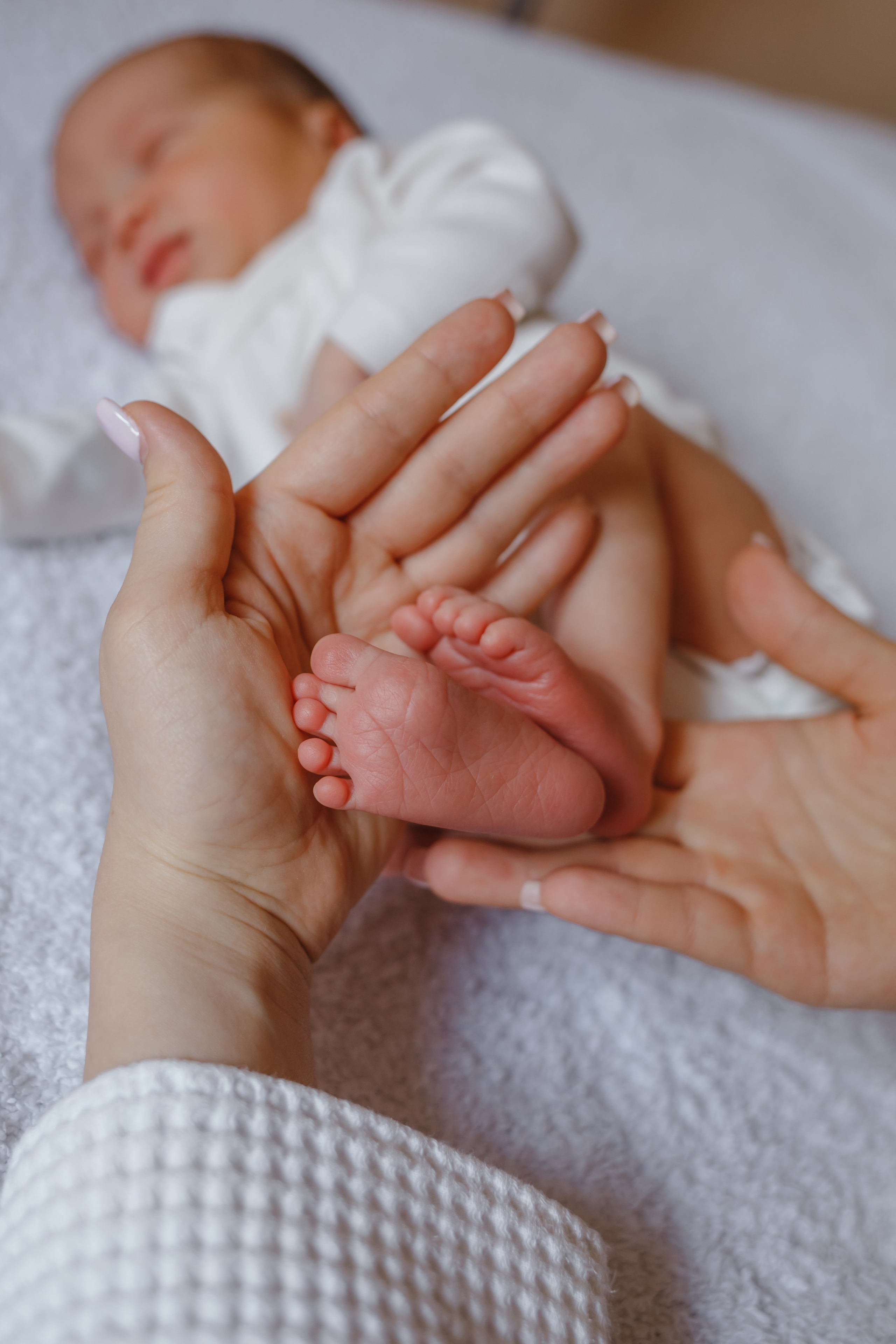 Выписка Анны с малышом Федором. Семейный фотограф Николаева Ольга