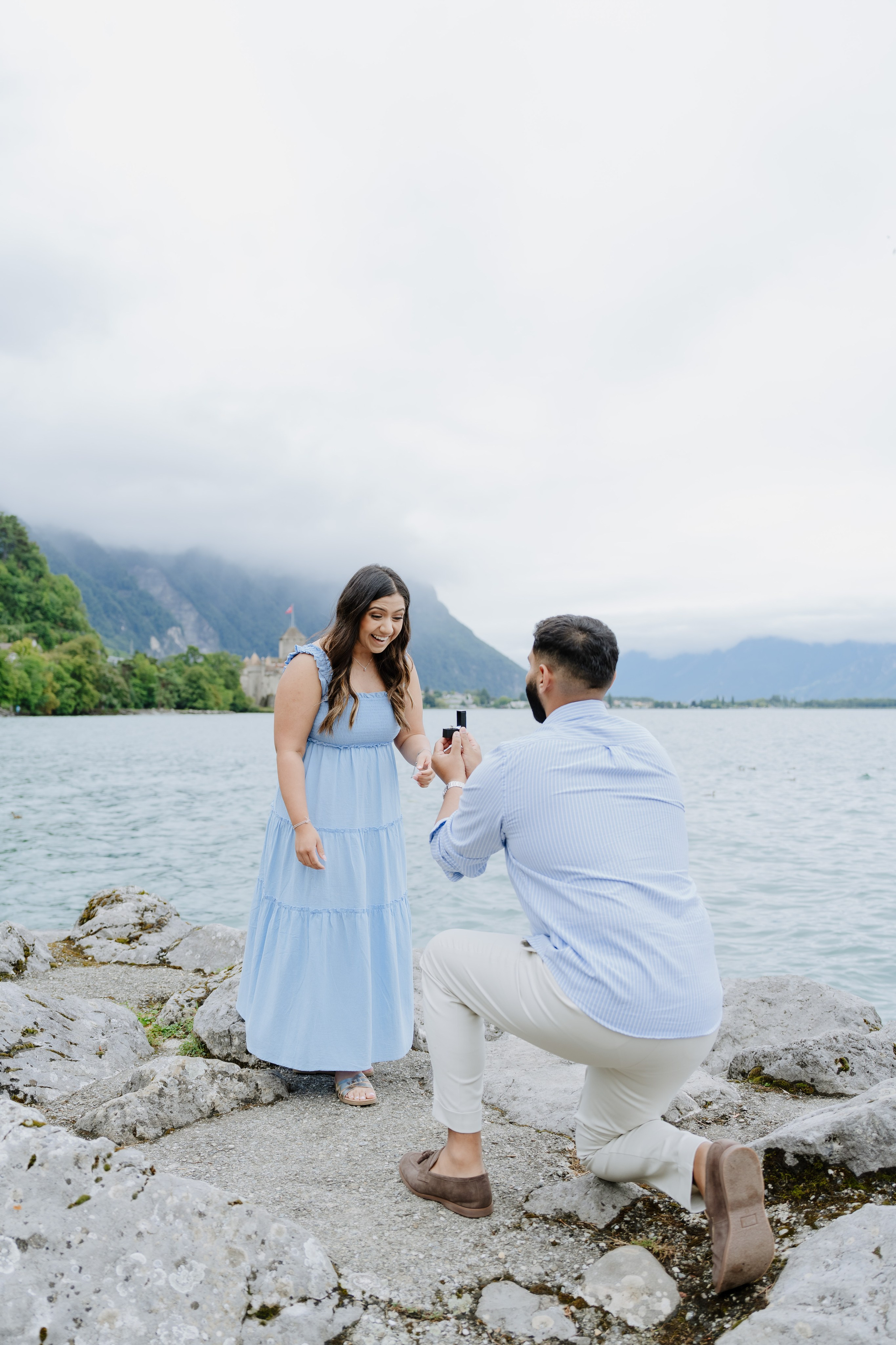Krishna & Ravi | Proposal Montreux. Professional Wedding Photographer Geneva & Romande Switzerland | Tanya Creator