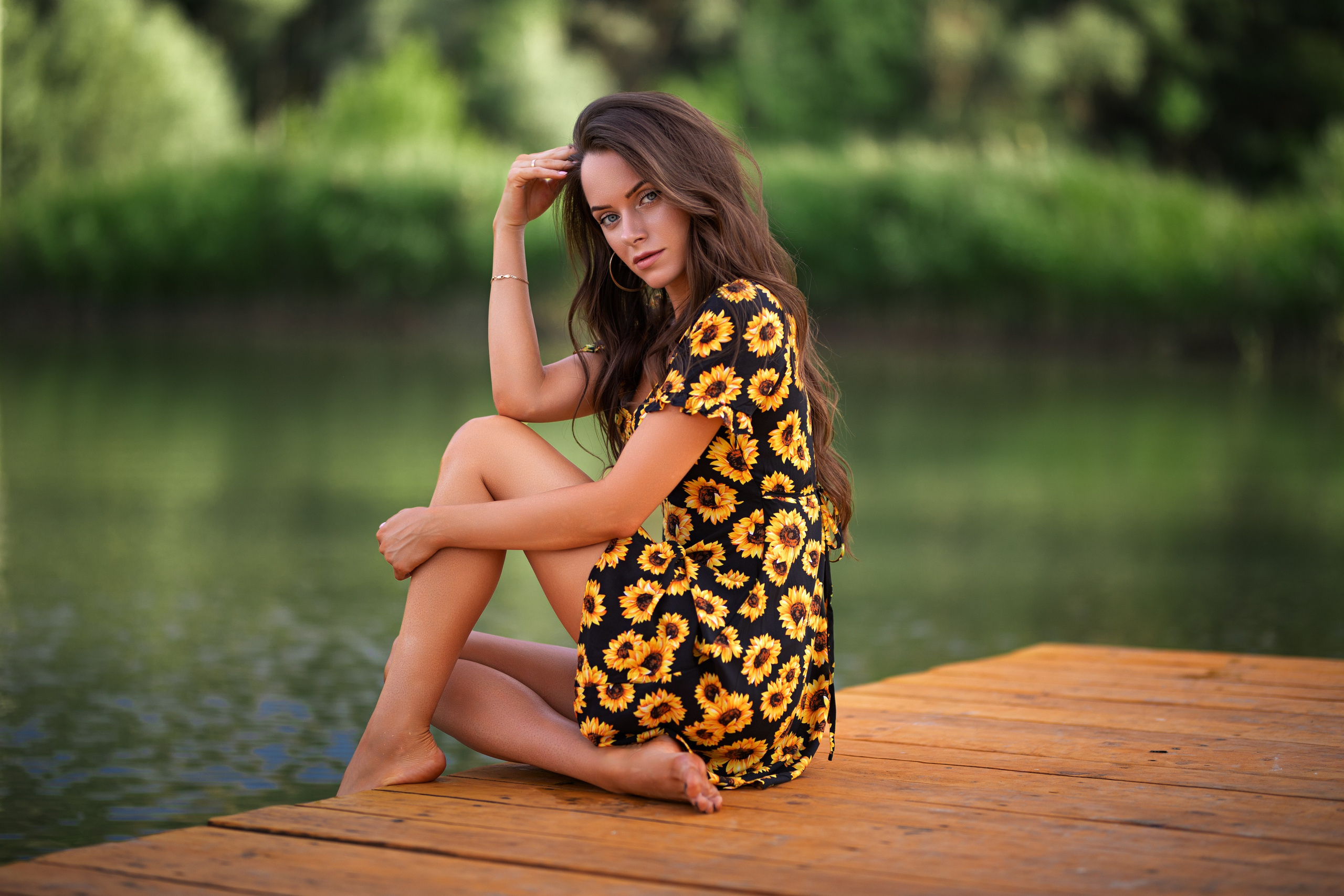 Летняя съемка с Екатериной на природе в парке Белый Колодец в формате для «себя»