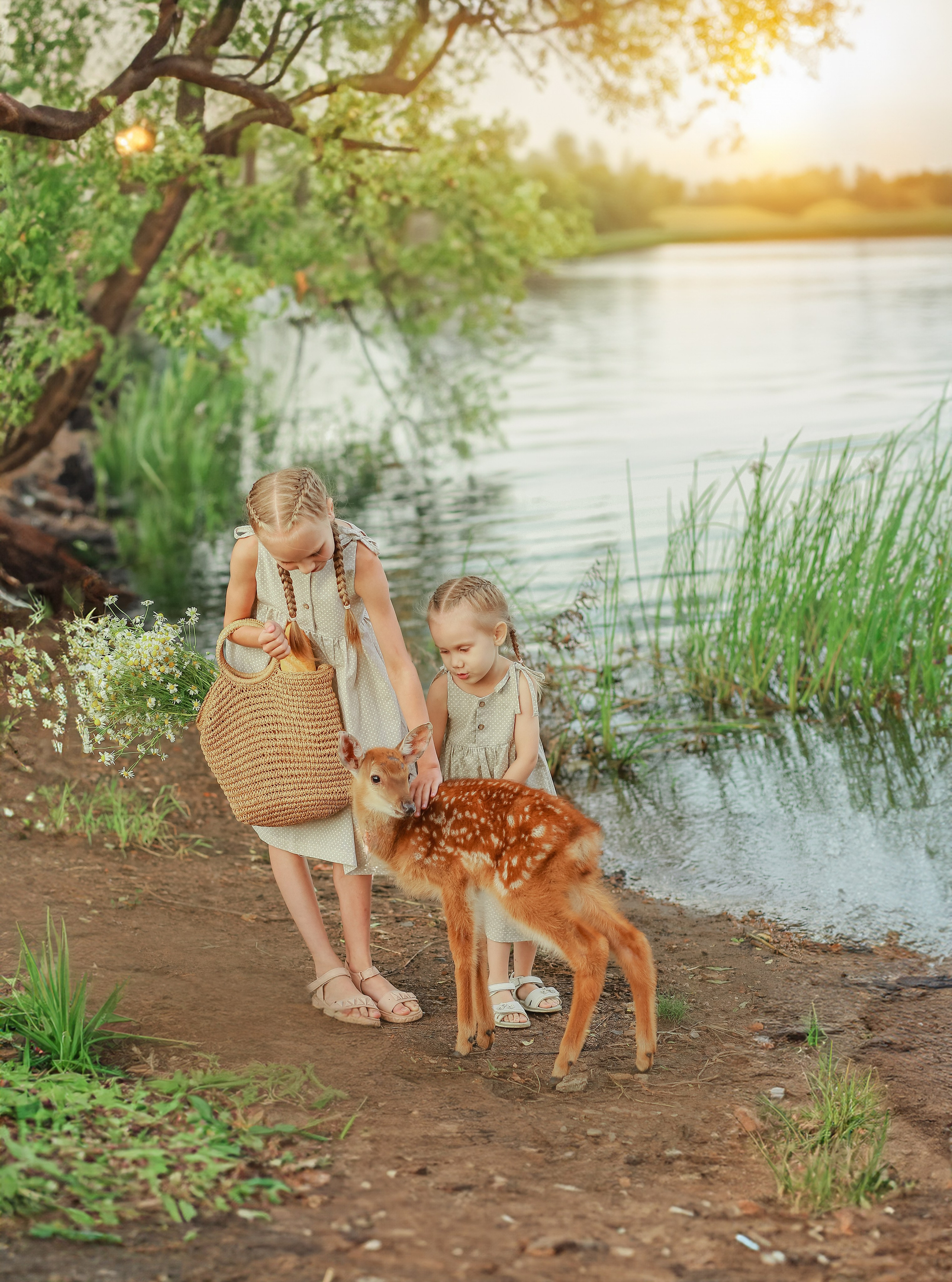 Семейная фотосессия с Бэмби. Иванова Ирина Свадебный и семейный фотограф г. Уфа