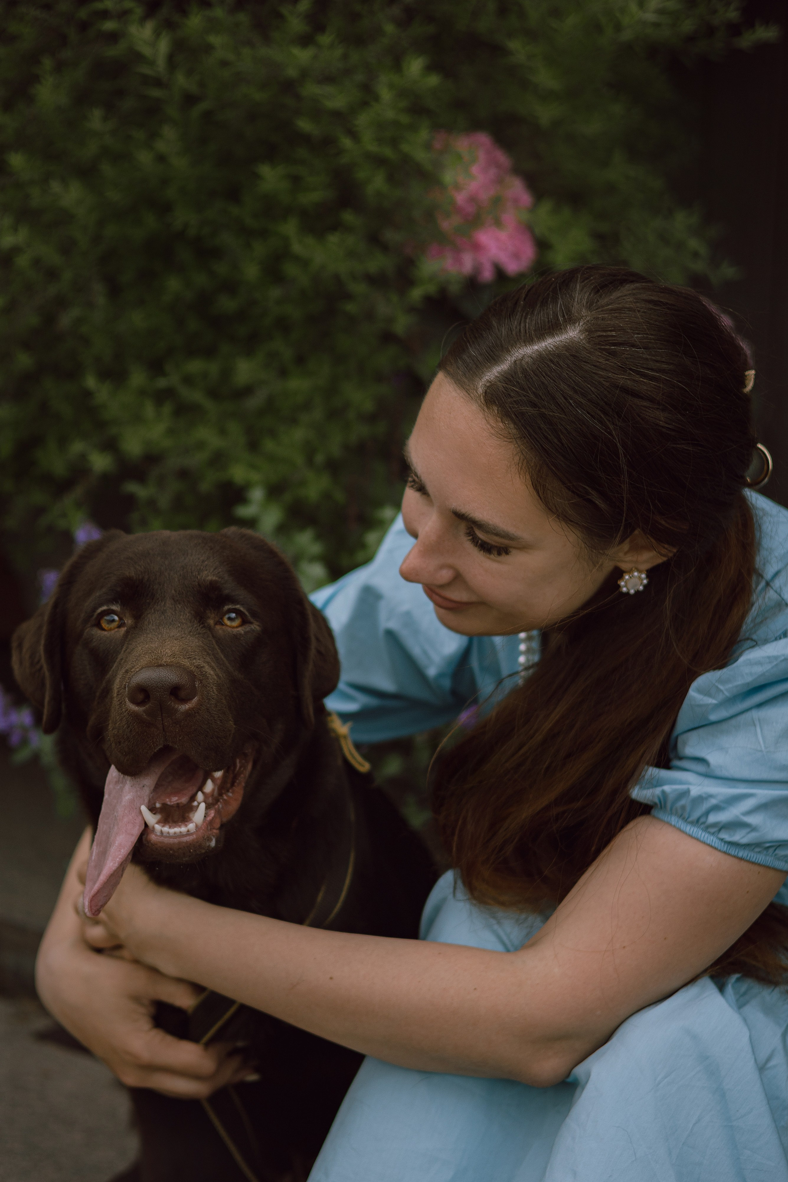 Оля и шоколадный Тимофей. Фотограф — анималист •love-story•|Санкт-Петербург