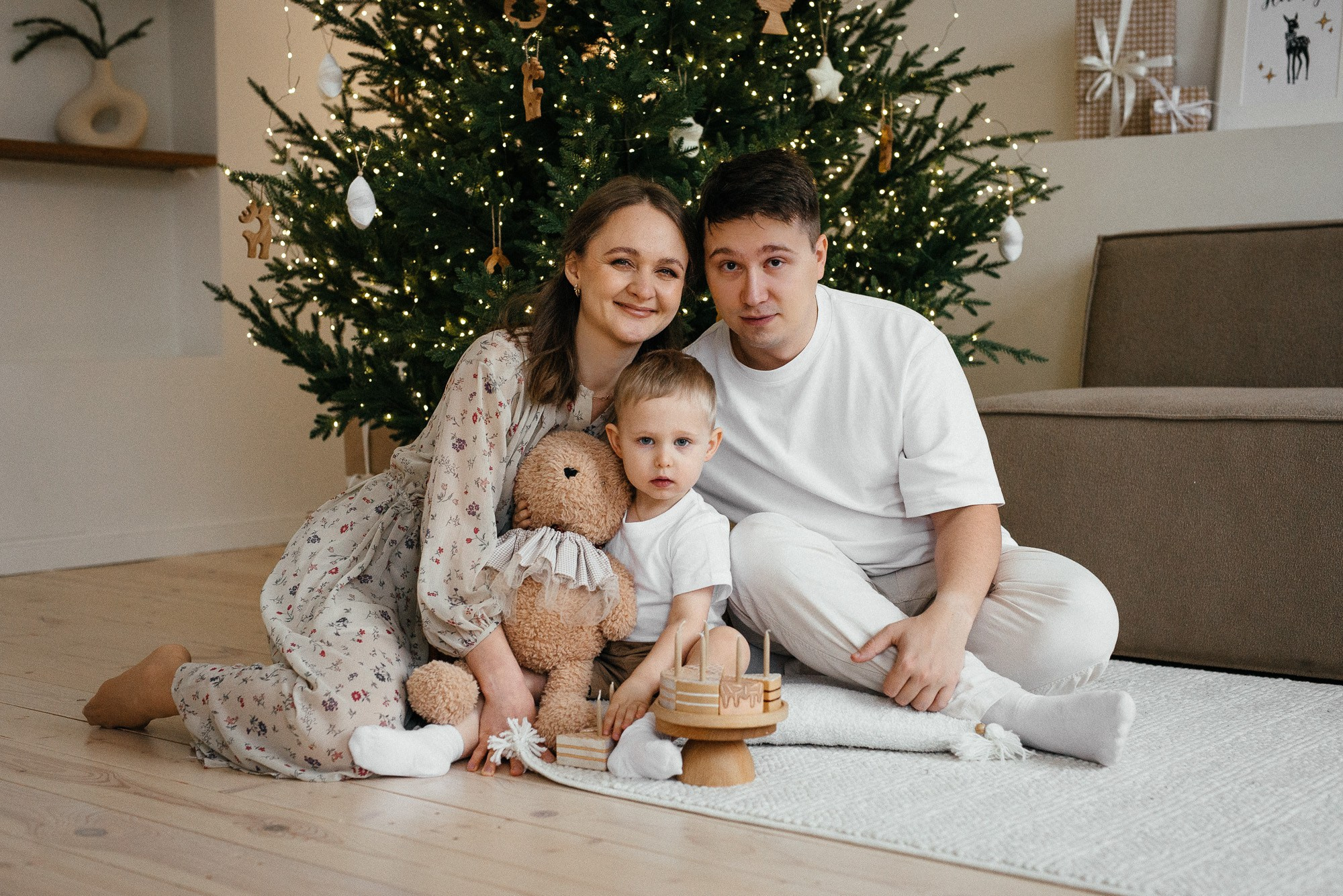 Семейная съемка в уютной студии