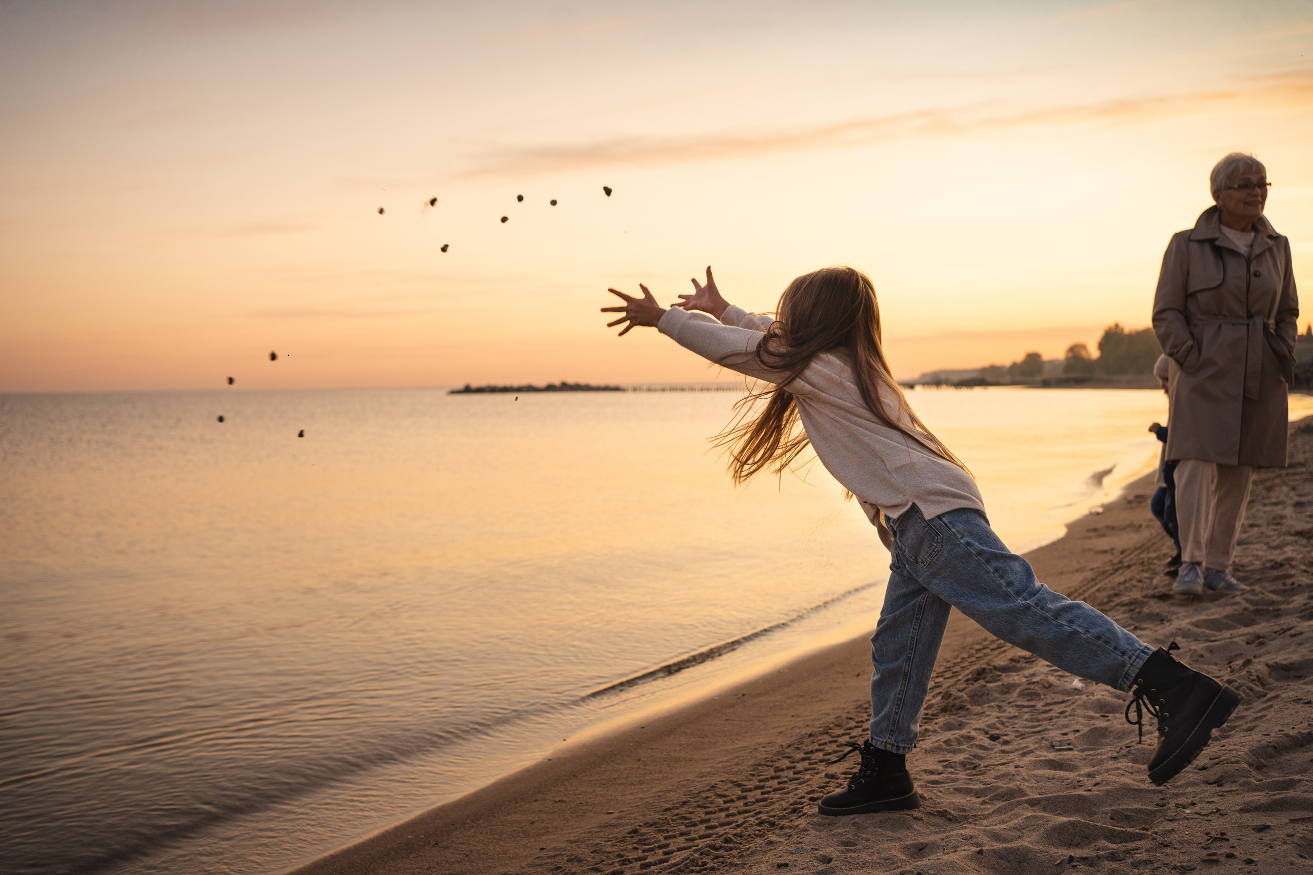 Семейная фотосессия на море осенью, Новосибирск. Семейный фотограф, фотосессия беременности в Новосибирске Кристина Киб
