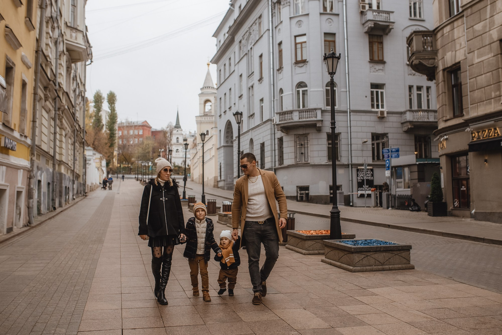 Прогулка в центре города. Фотограф на Крещение, Венчание в Москве Ирина Шамина