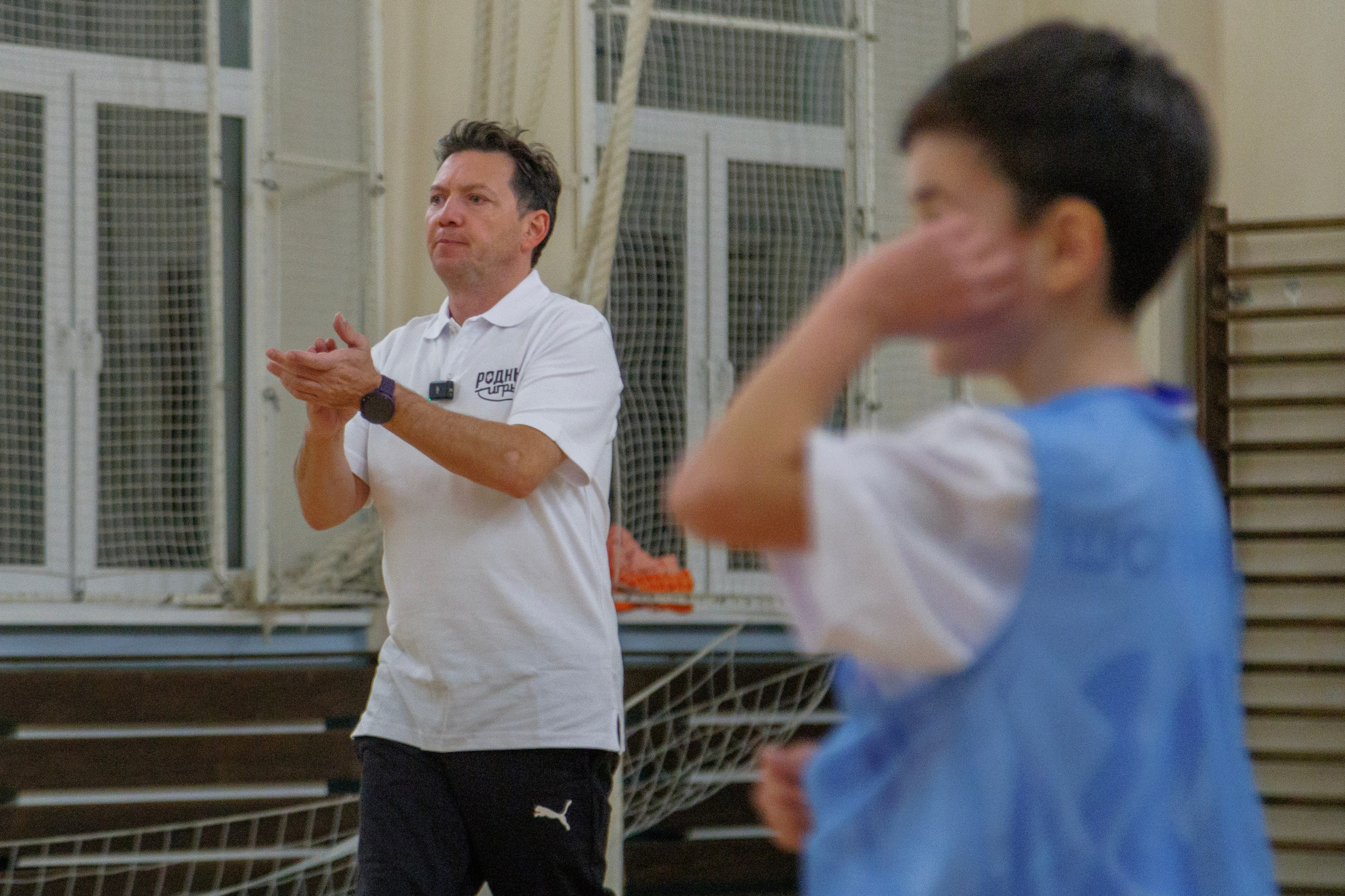 ТРЕНИРОВКА ГЕОРГИЯ ЧЕРДАНЦЕВА С МОСКОВСКИМИ ШКОЛЬНИКАМИ В РАМКАХ ПРОЕКТА «РОДНЫЕ ИГРЫ». Artem Zenin Photography