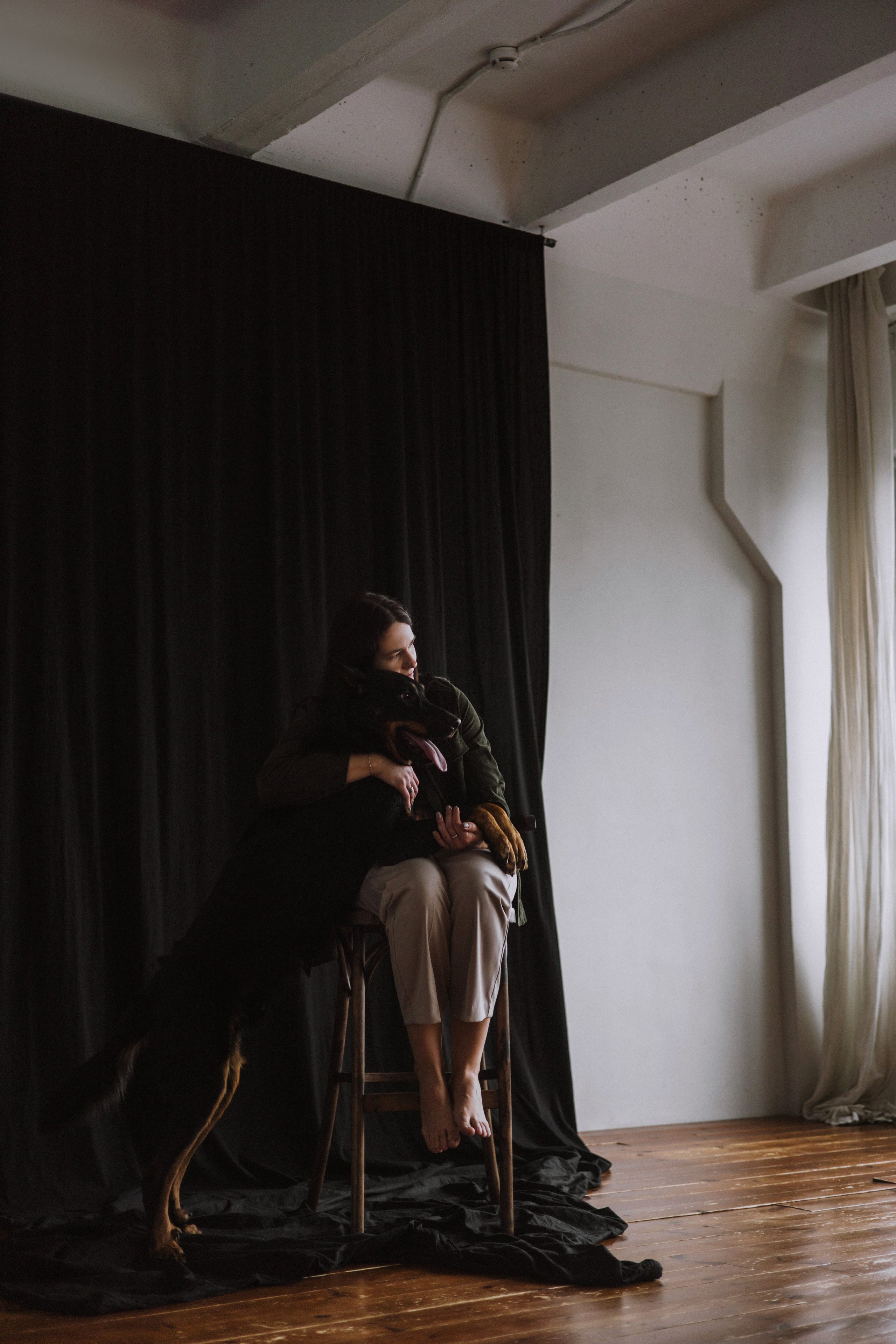 Полина и Зевс. Фотограф-анималист Богданова Полина