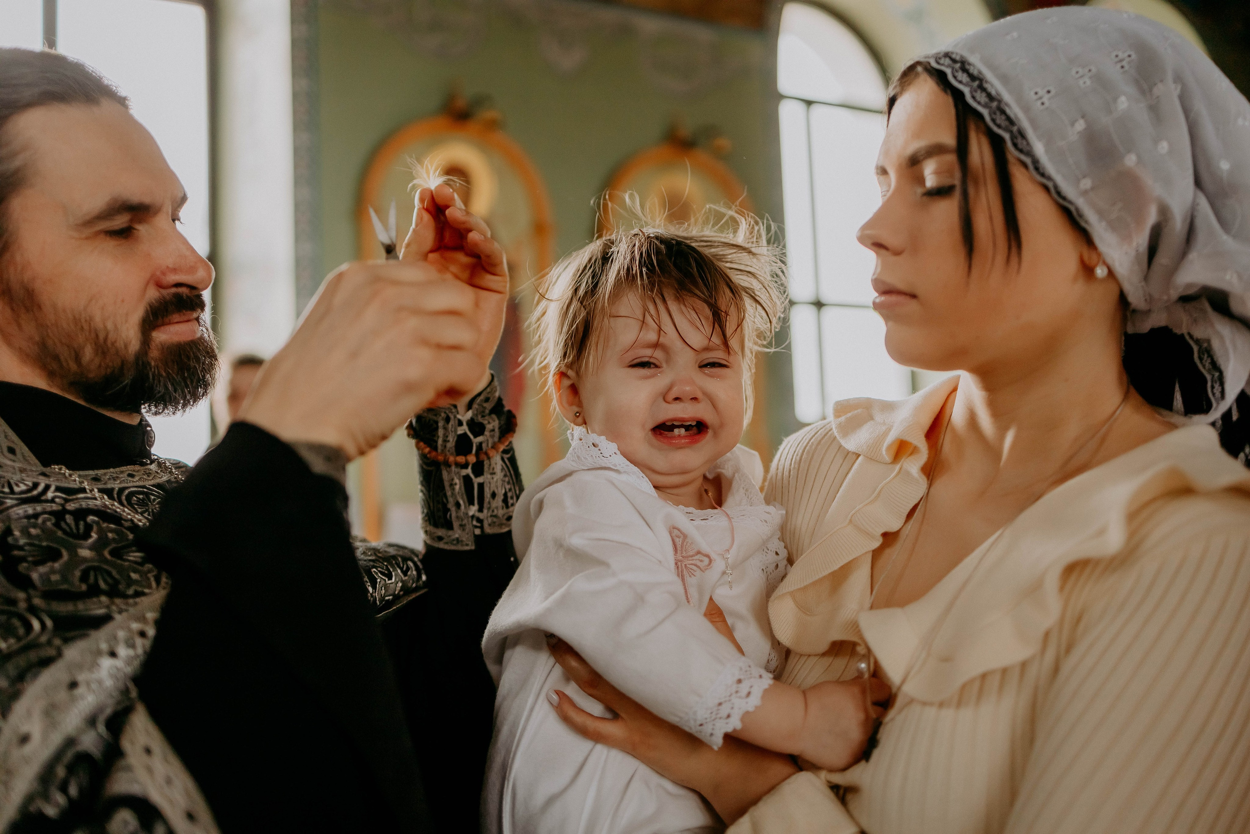 Крещение Василисы. Семейный фотограф в Волгодонске Краченцева Анна