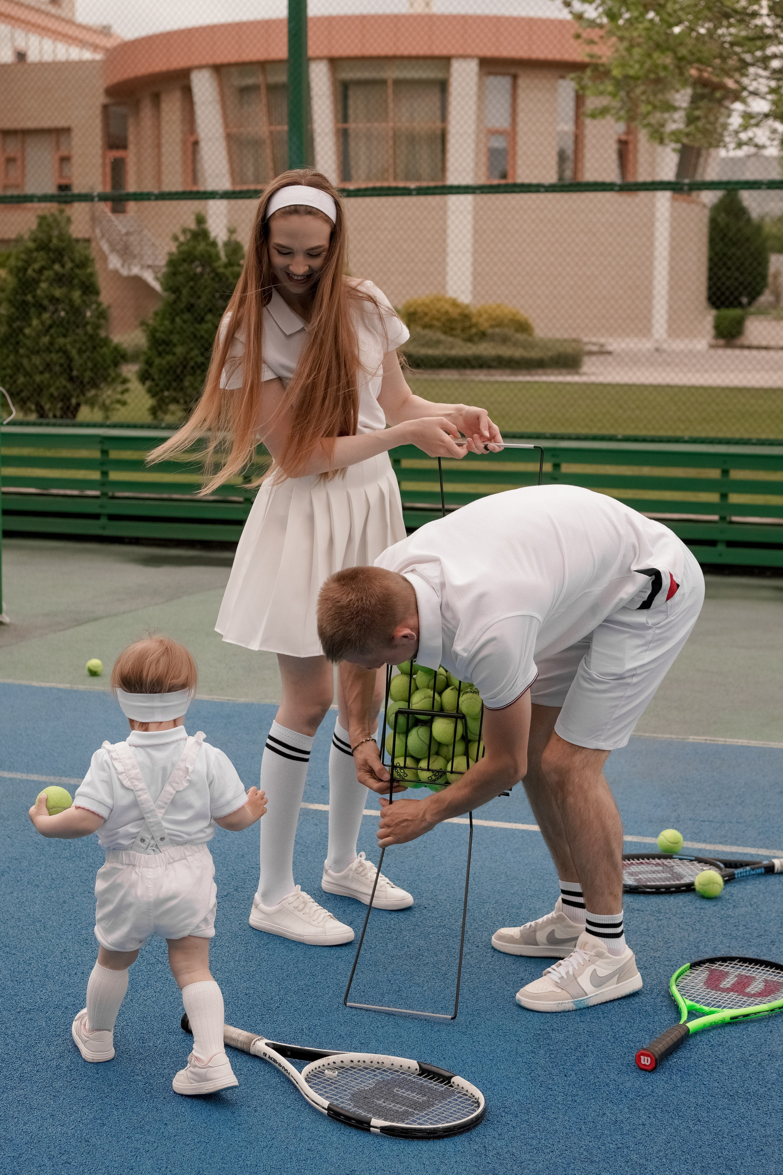 Теннис с семьей. Свадебный и семейный фотограф Афанасьева Анна в Кисловодске