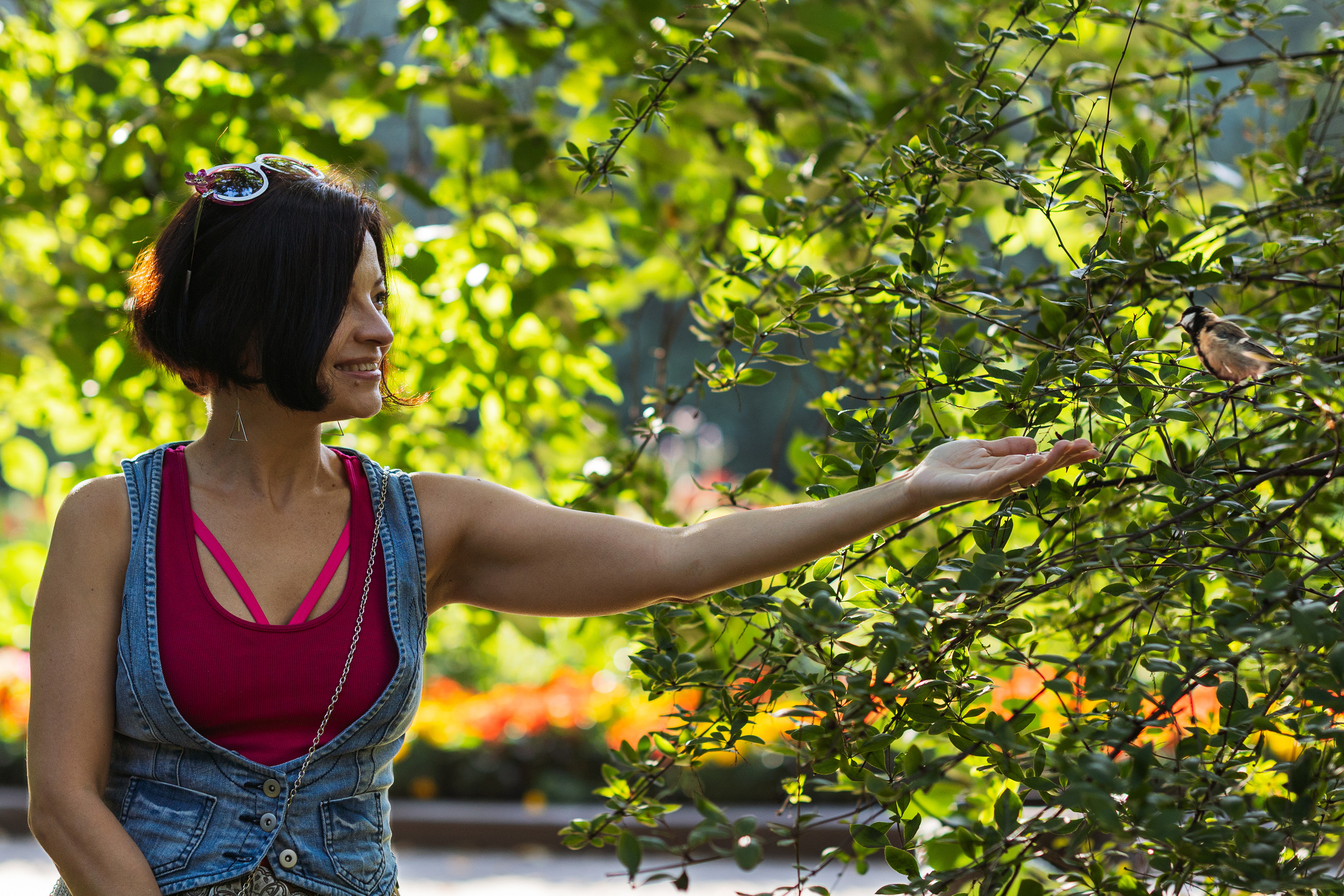 Светлана в утреннем парке. Портретный, репортажный и свадебный фотограф в Екатеринбурге Денис Южаков