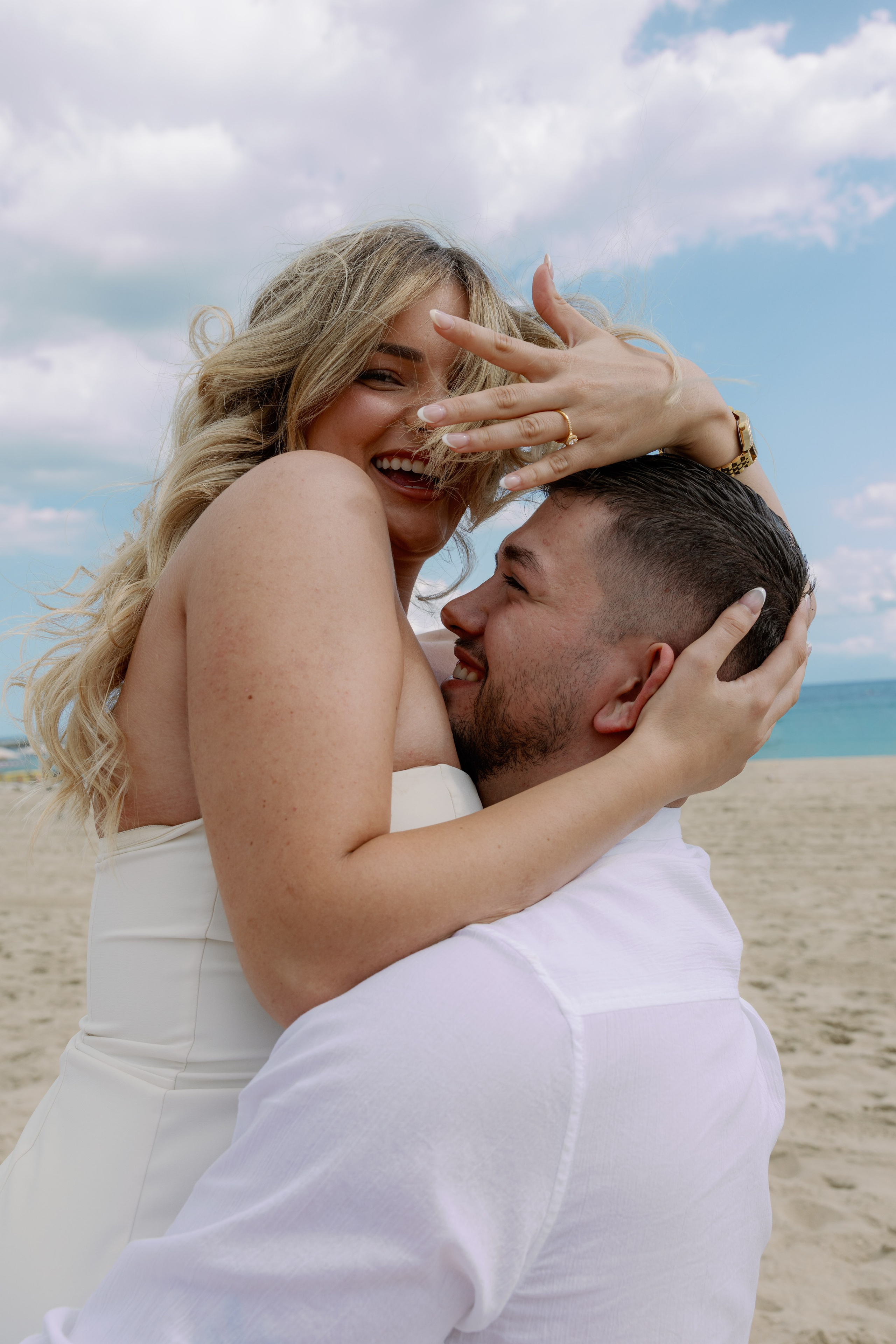 Emotional engagement moment at Bunkers del Carmel