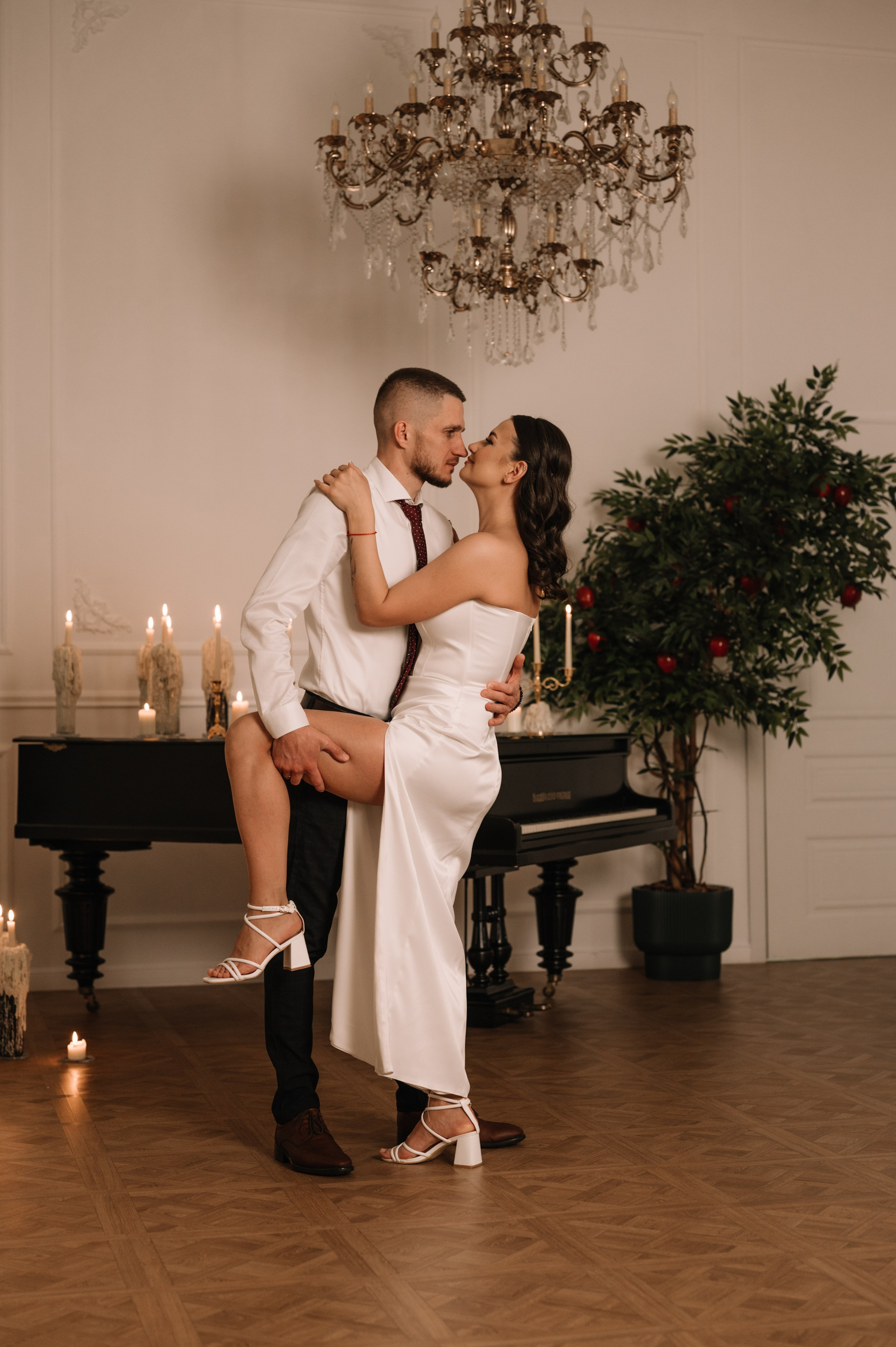 Свадебная фотосессия в студии. Свадебный и семейный фотограф в Краснодаре Алина Мельник