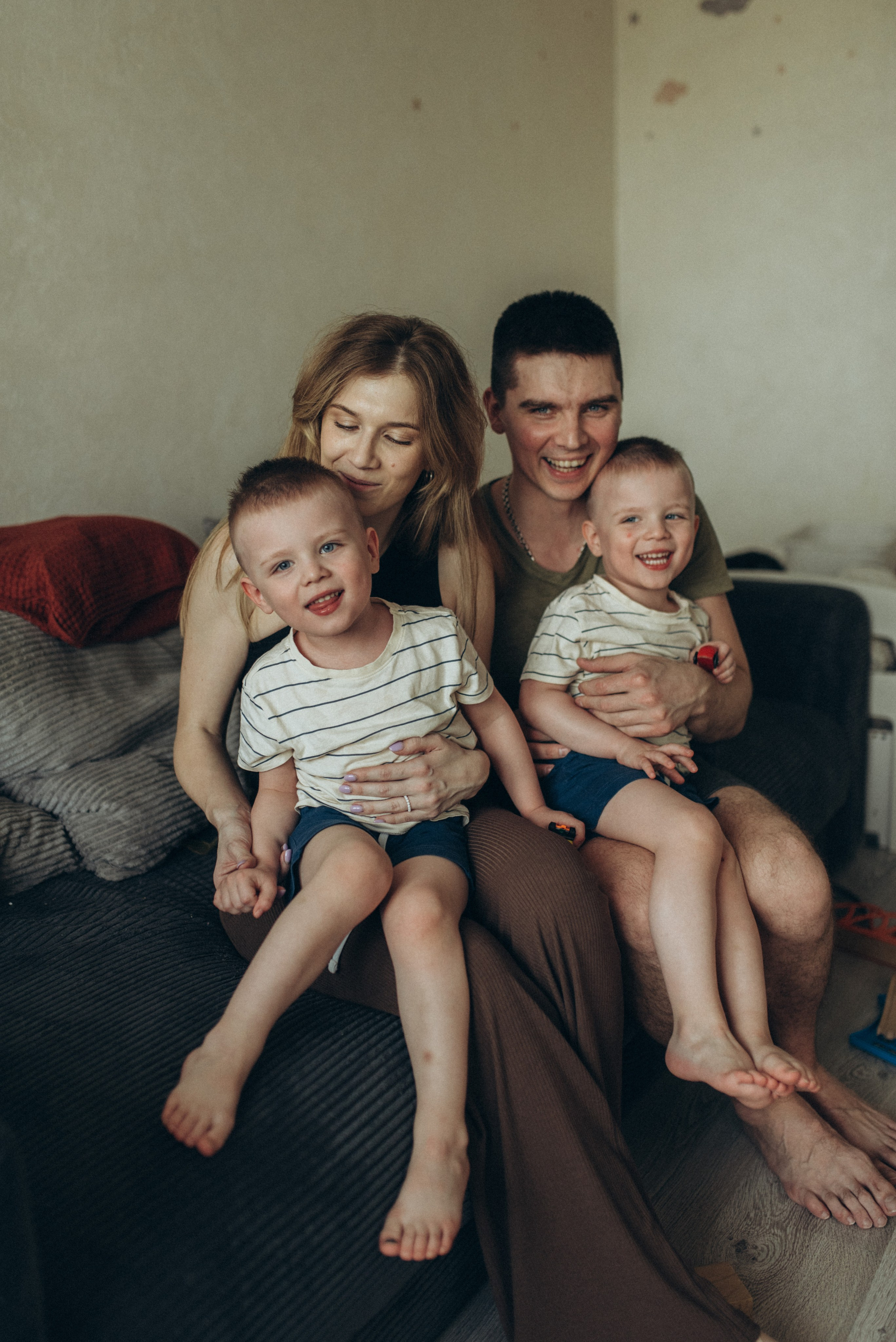 Веселая домашняя съемка. Семейный фотограф в Москве Екатерина Север