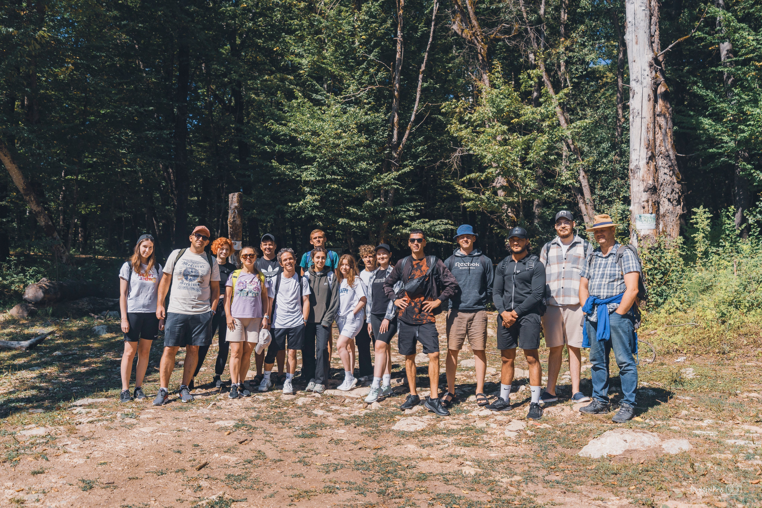 Поход на Орлиную полку + Университетский водопад с командой Мадьяр 15.08.24. Репортажный фотограф в Краснодаре Рындин Дмитрий