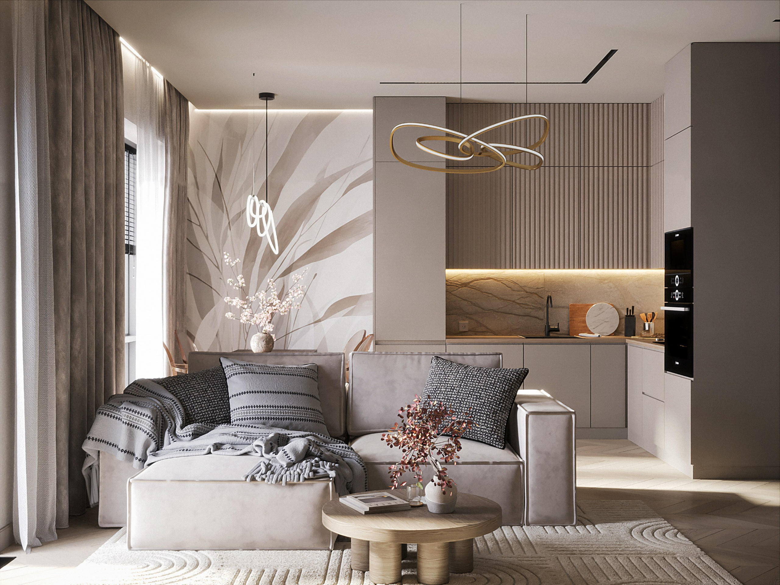 Квартира 64 кв.м. Юлия Григорьева — 3D визуализатор