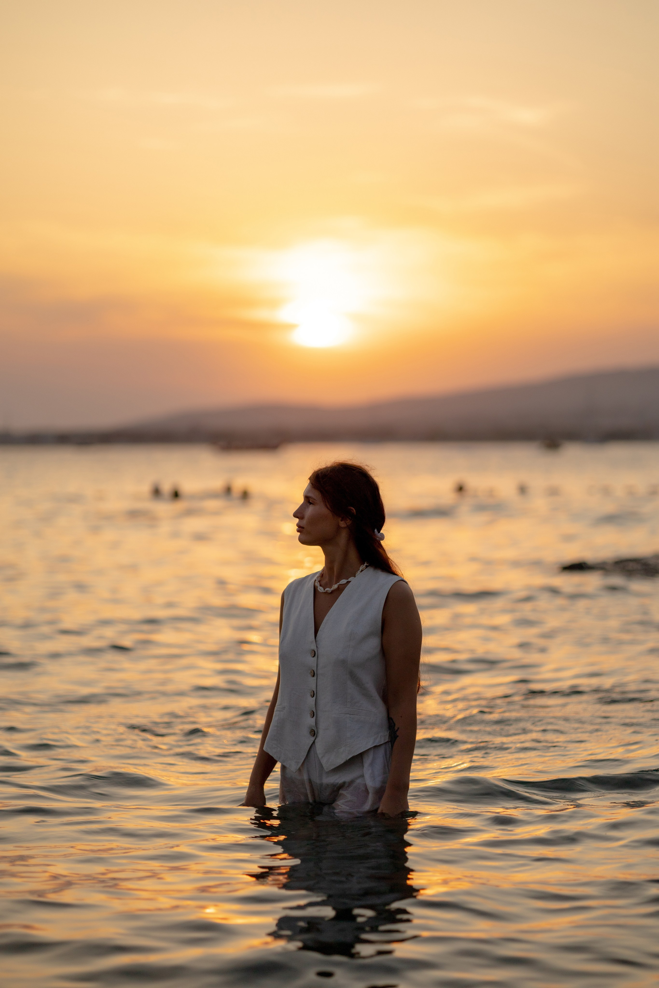 Закат на пляже Метрополь. Семейный и портретный фотограф в Геленджике Любовь Бодрова