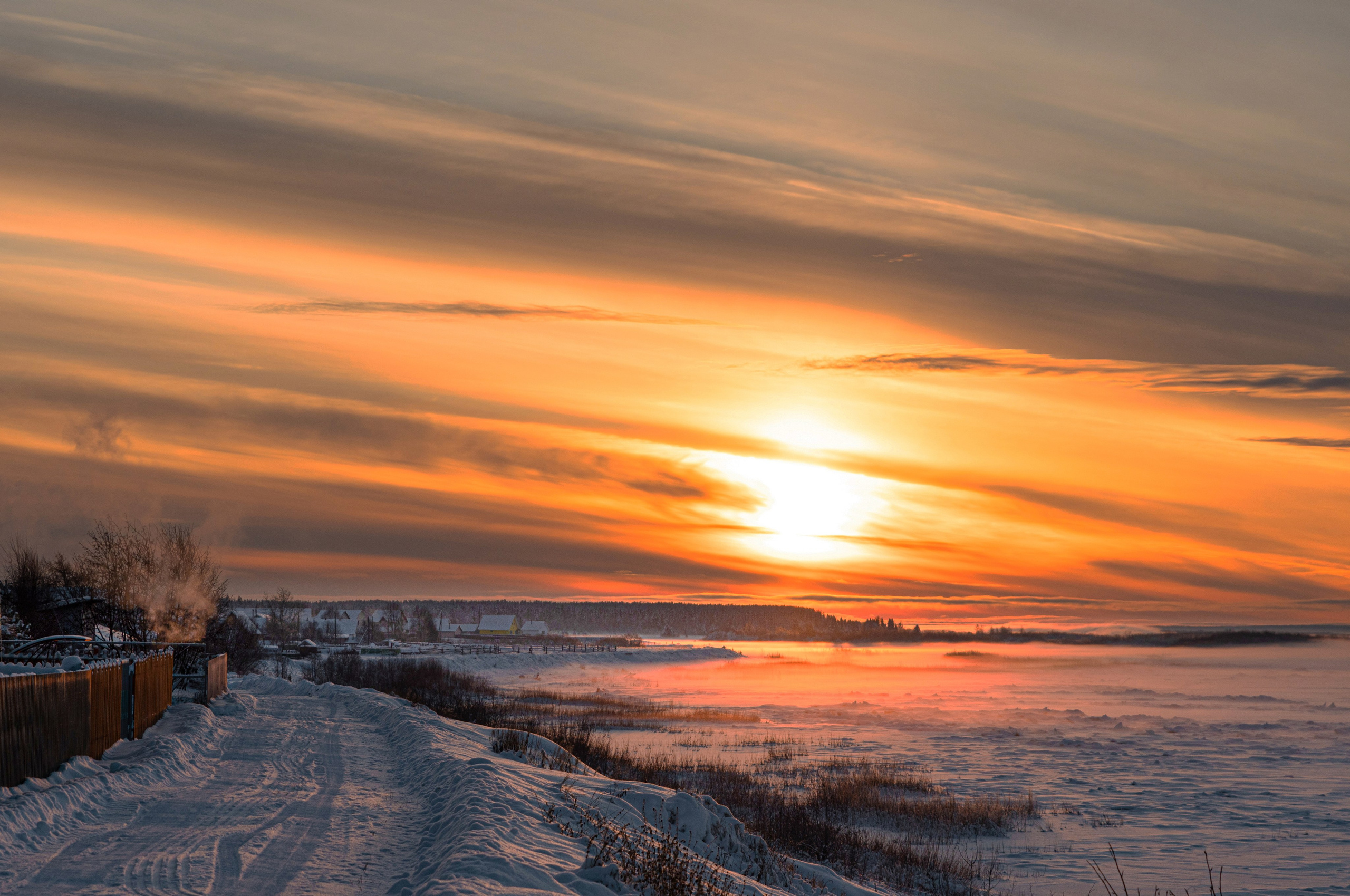 Зима. Фотограф в с. Ижма Республика Коми Терентьев Сергей