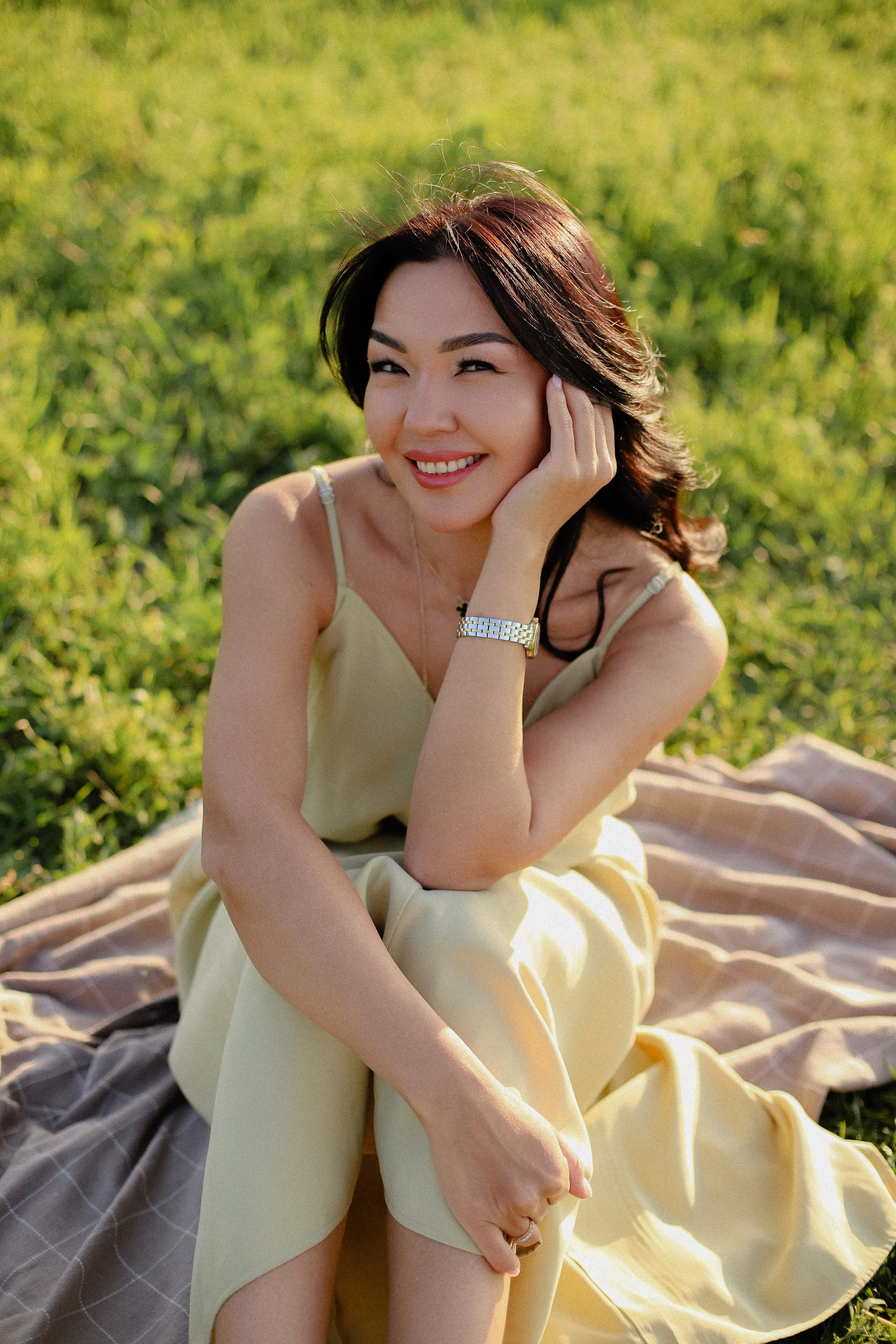 Поле на закате. Фотограф в Алматы и Москве Даша Пушкина