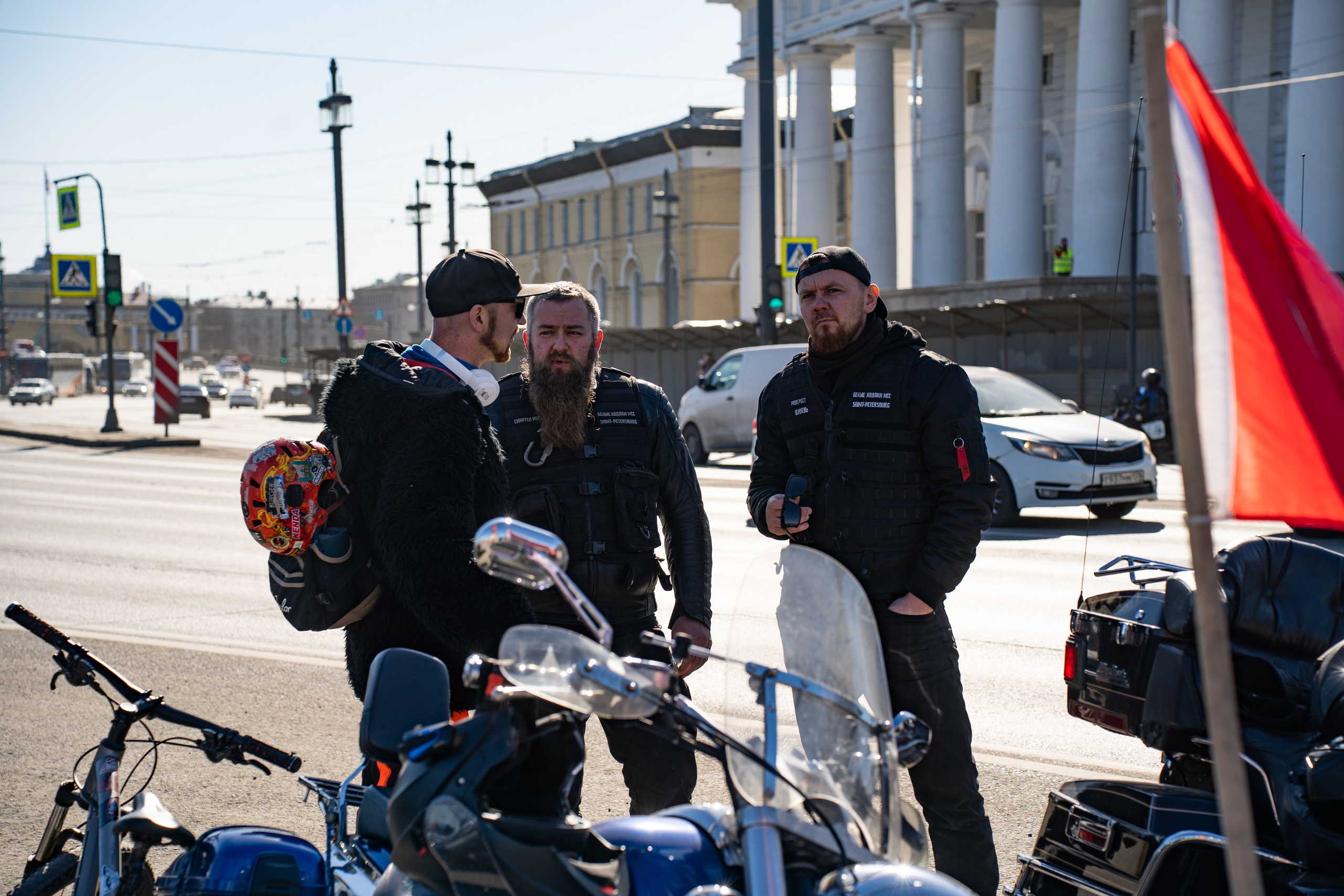 Весенний прохват мотоклуба Normans Riders MC. Концертный и репортажный фотограф в Санкт-Петербурге Слава Пахомов