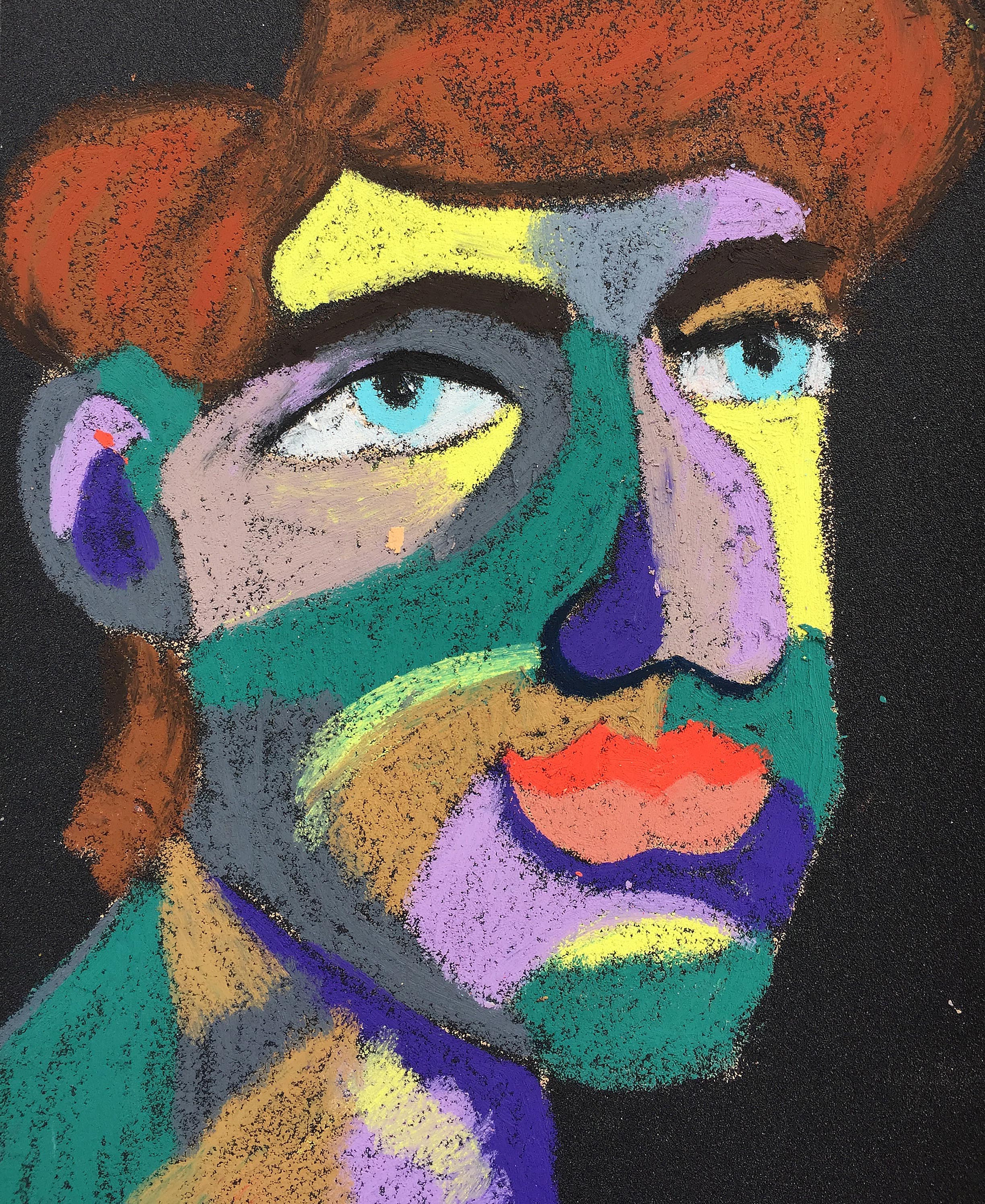 Material: Oil pastel, paper Size: 28 x 23 cm