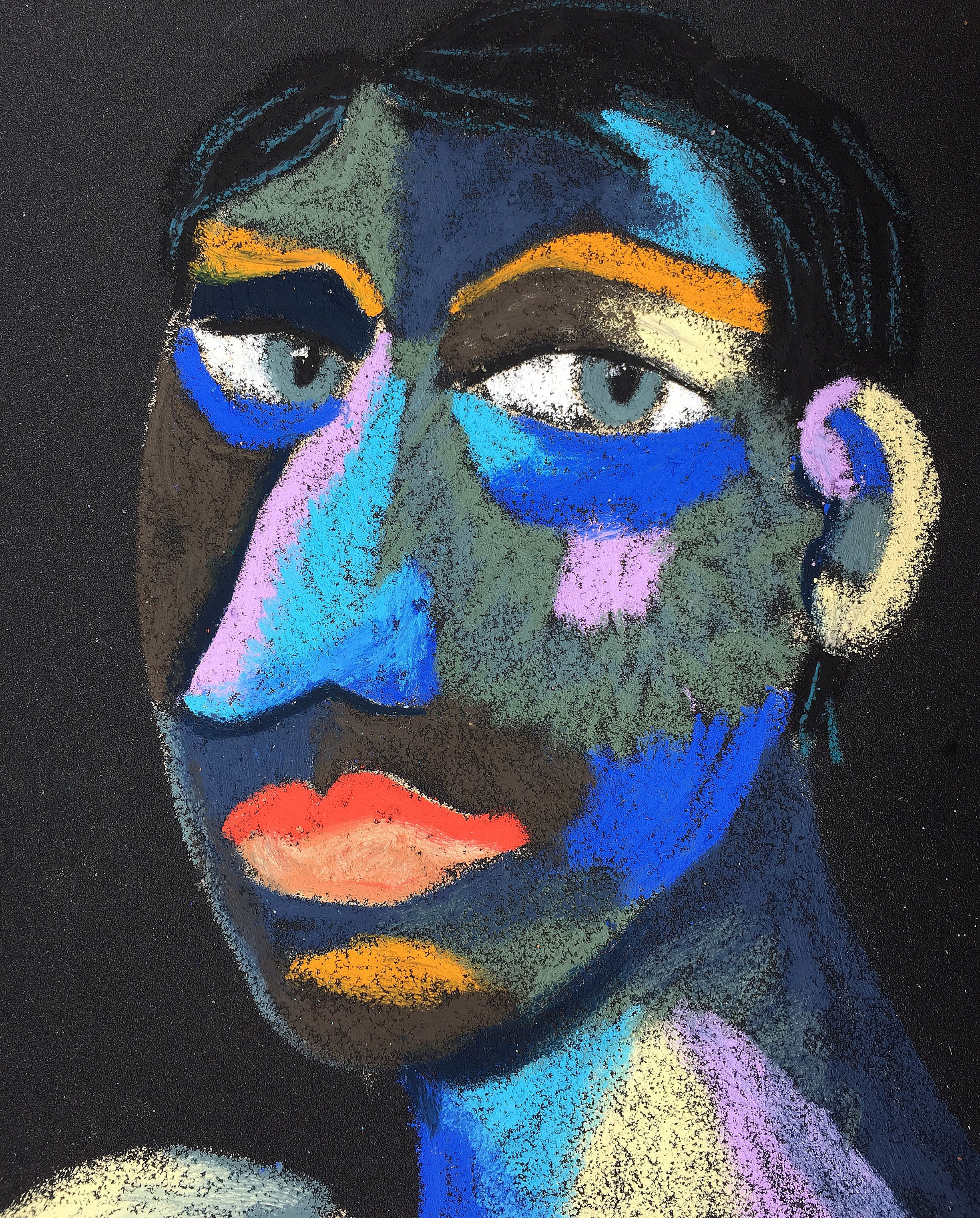 Title: ConscienceMaterial: Oil pastel, paperSize: 28 x 23 cm