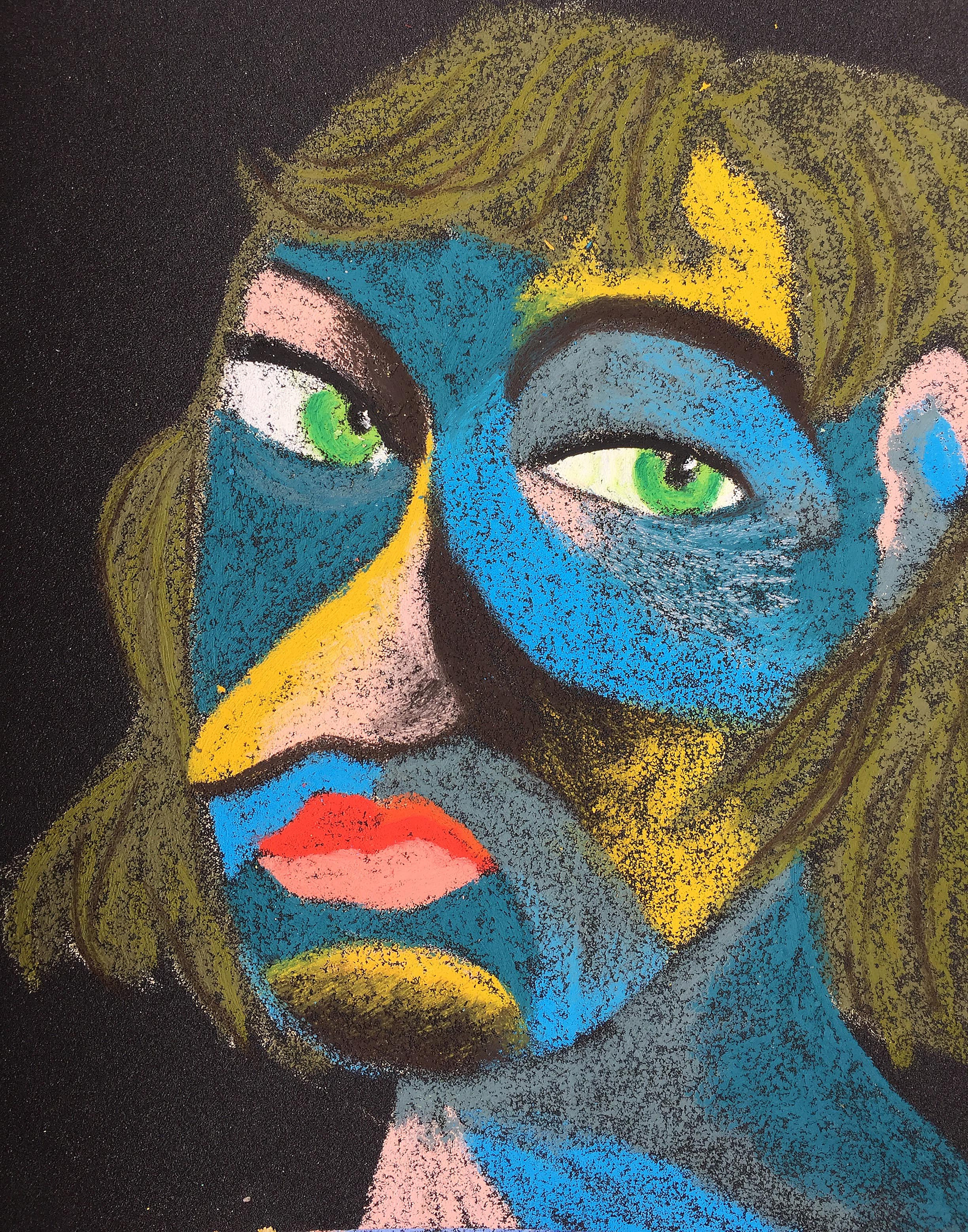 Title: NettleMaterial: Oil pastel, paperSize: 28 x 23 cm