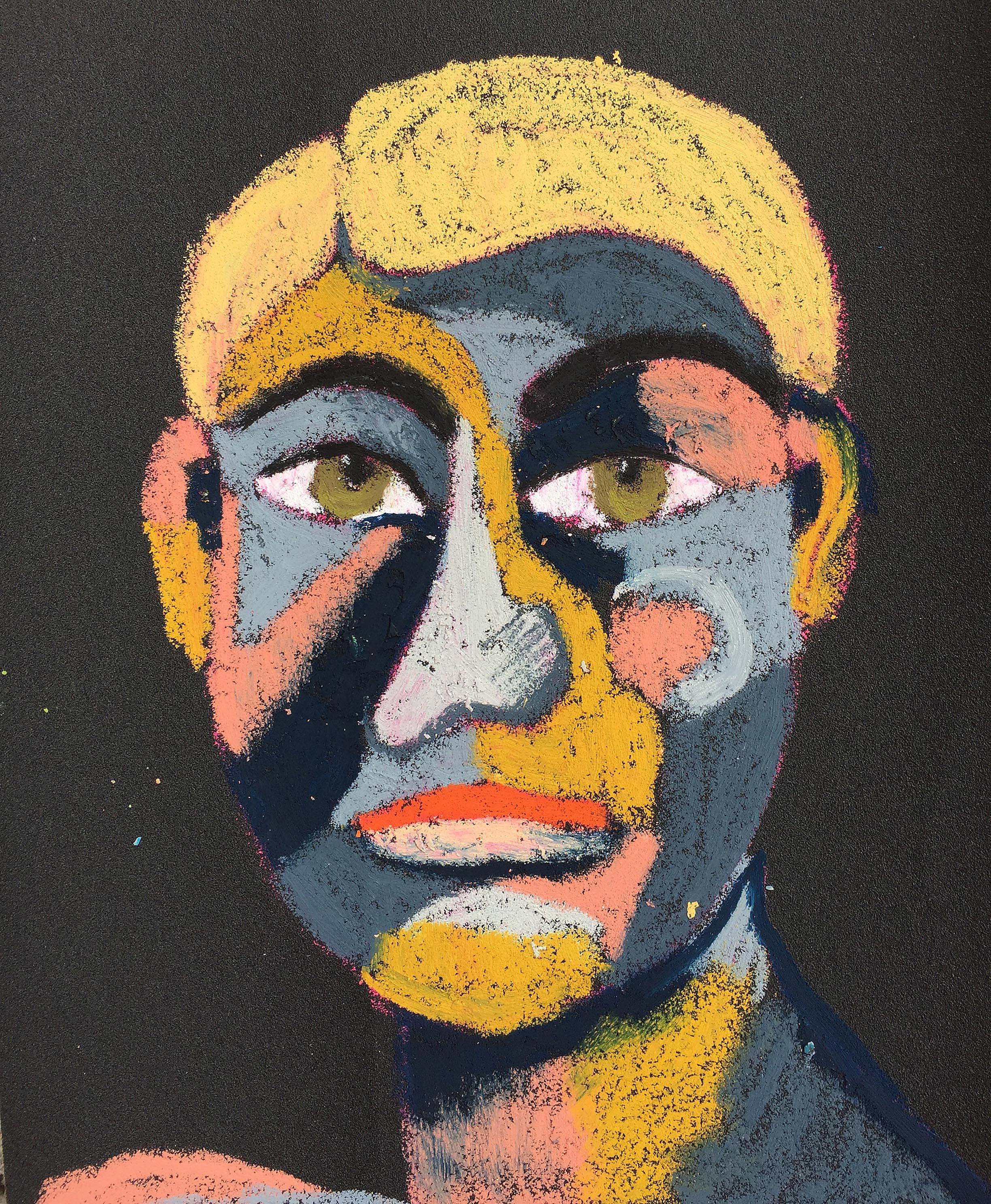 Material: Oil pastel, paper Size: 28 x 23 cm