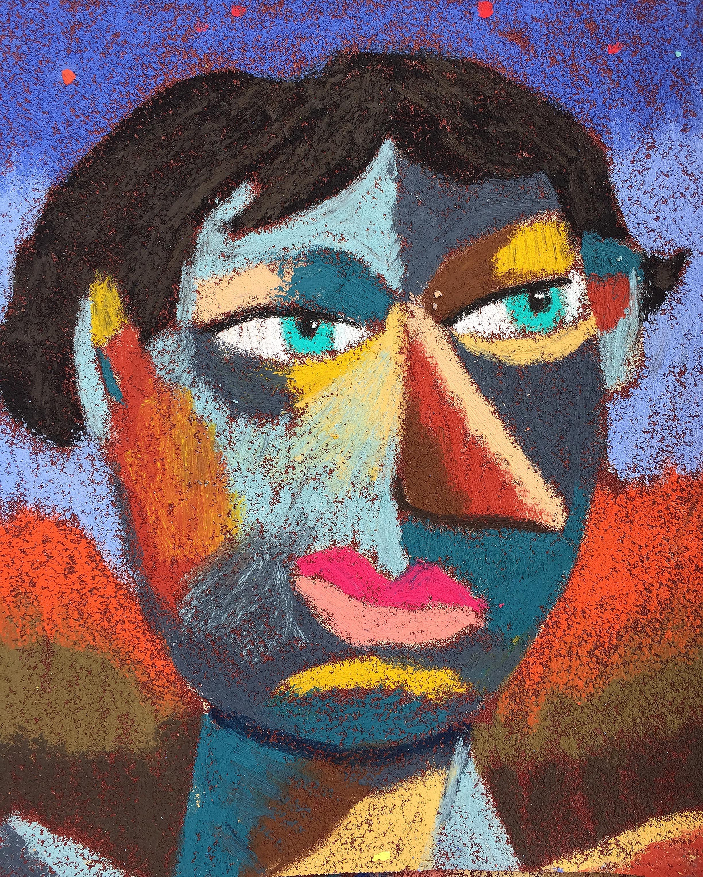 Material: Oil pastel, paper Size: 28 x 23 cm