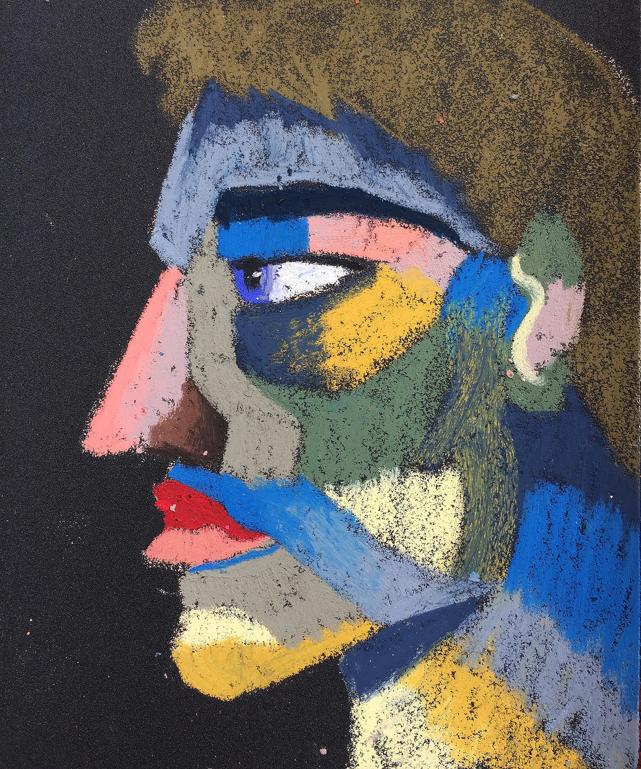 Material: Oil pastel, paper Size: 28 x 23 cm