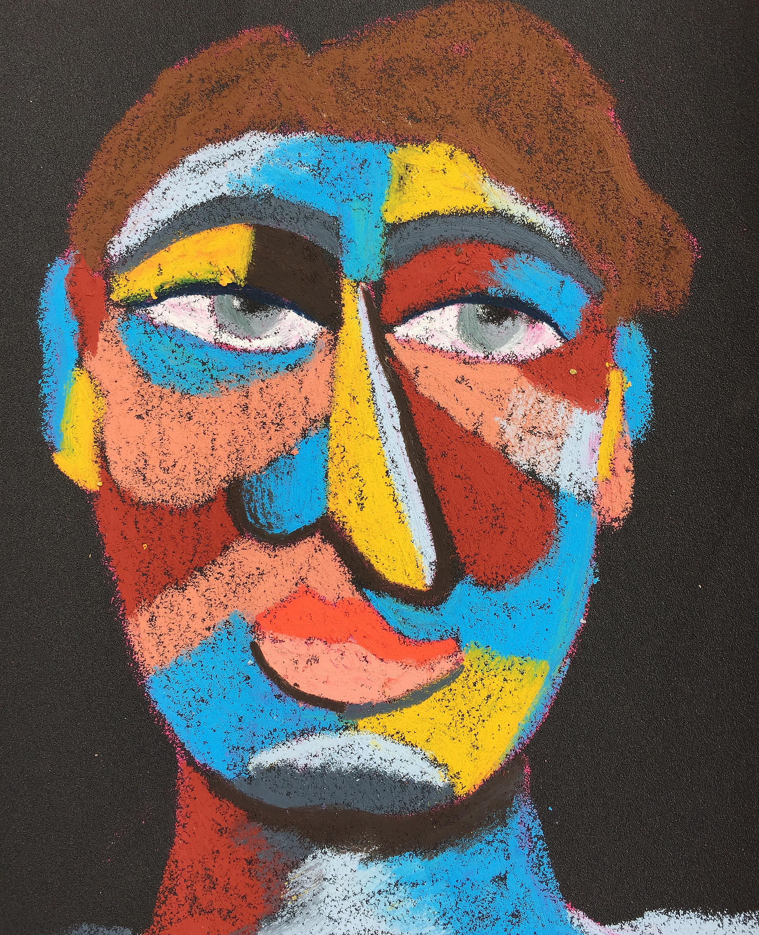 Material: Oil pastel, paper Size: 28 x 23 cm