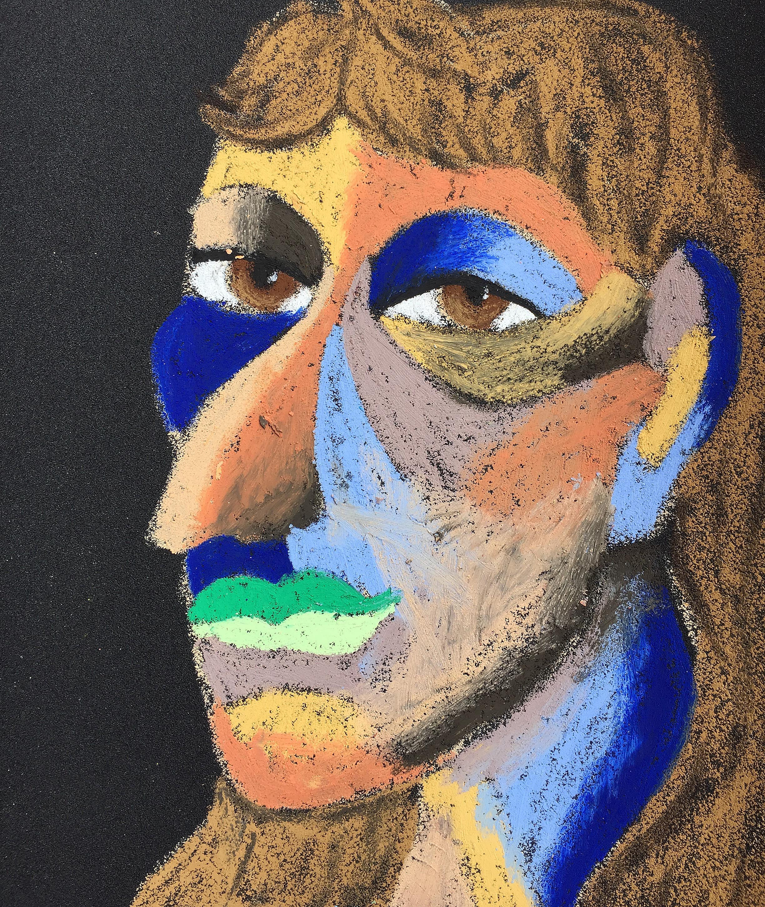 Material: Oil pastel, paper Size: 28 x 23 cm