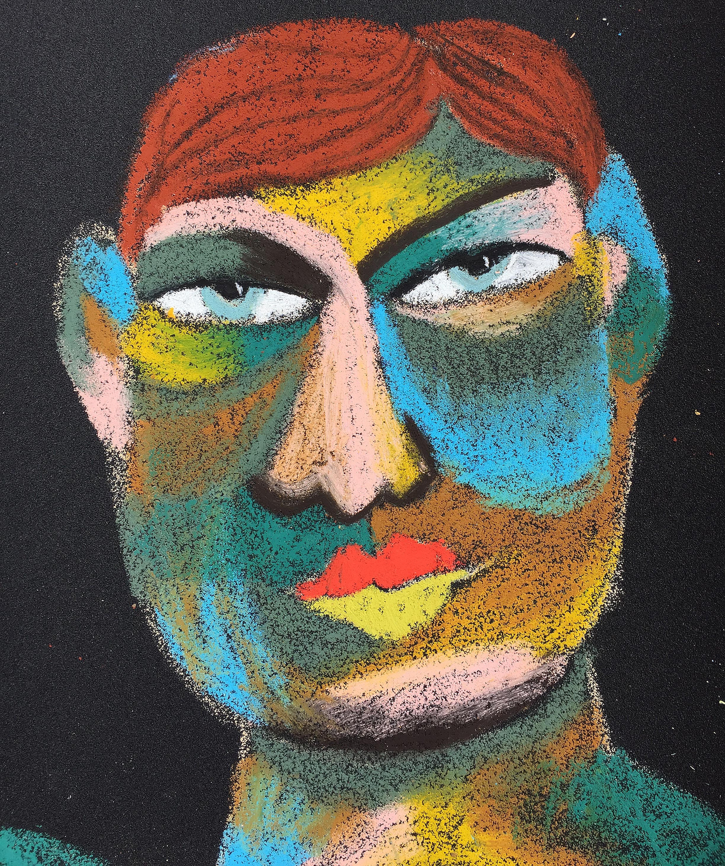 Title: Instructive Material: Oil pastel, paper Size: 28 x 23 cm