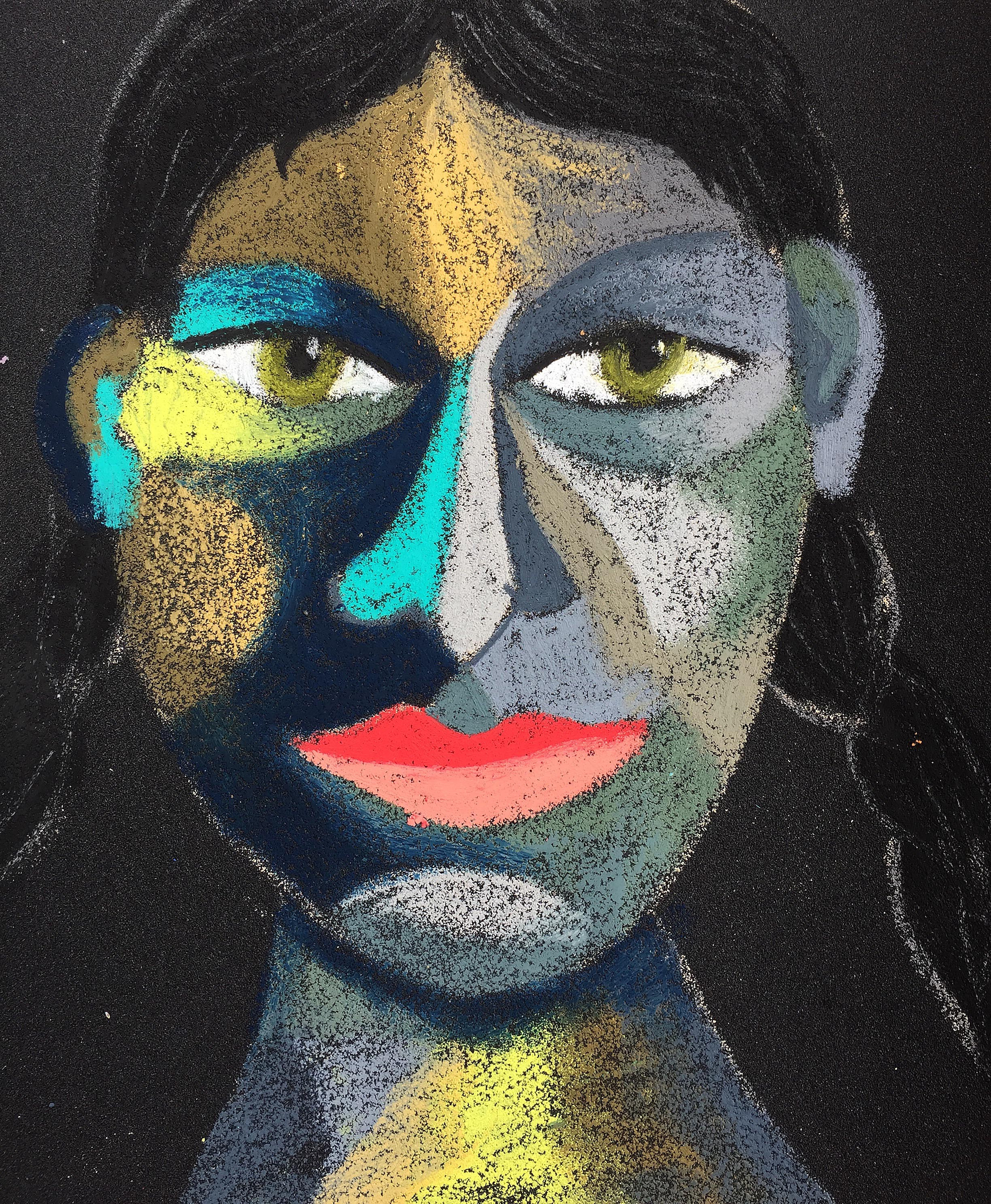 Title: Oh, Alright! Material: Oil pastel, paper Size: 28 x 23 cm