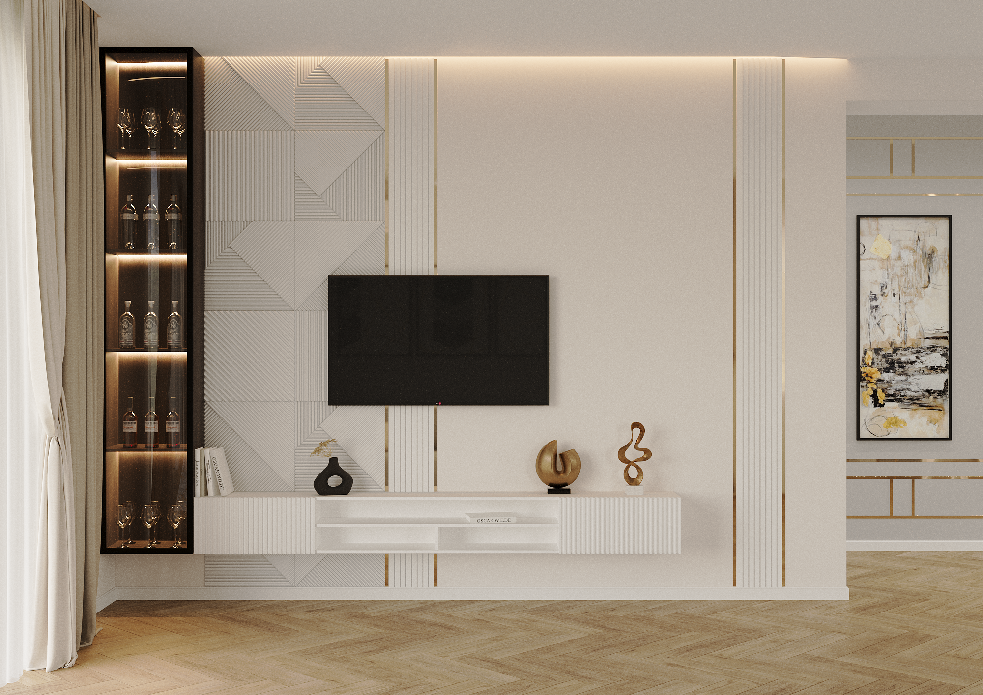 Частный дом в стиле арт-деко. Дизайнер интерьеров Ростов-на-Дону Кристина Карпенко