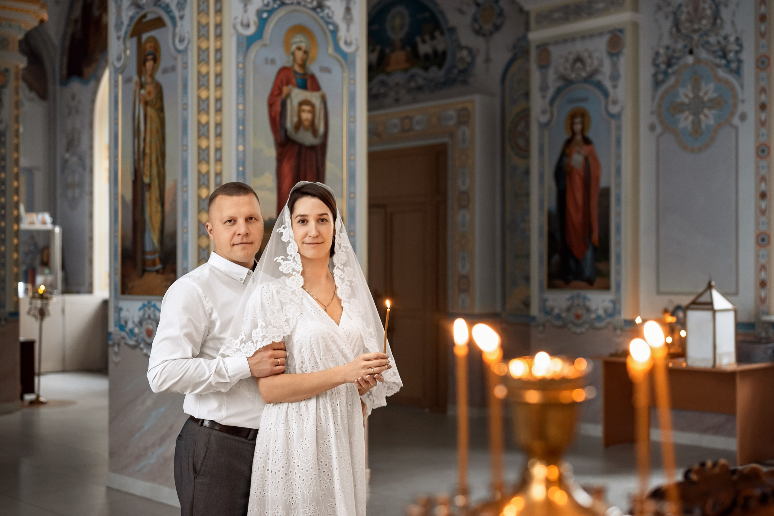 Венчание. Храм Введения во храм Пресвятой Богородицы. Церковный фотограф на Таинство Крещения и Венчания в Оренбурге и Оренбургской области Екатерина Белкина